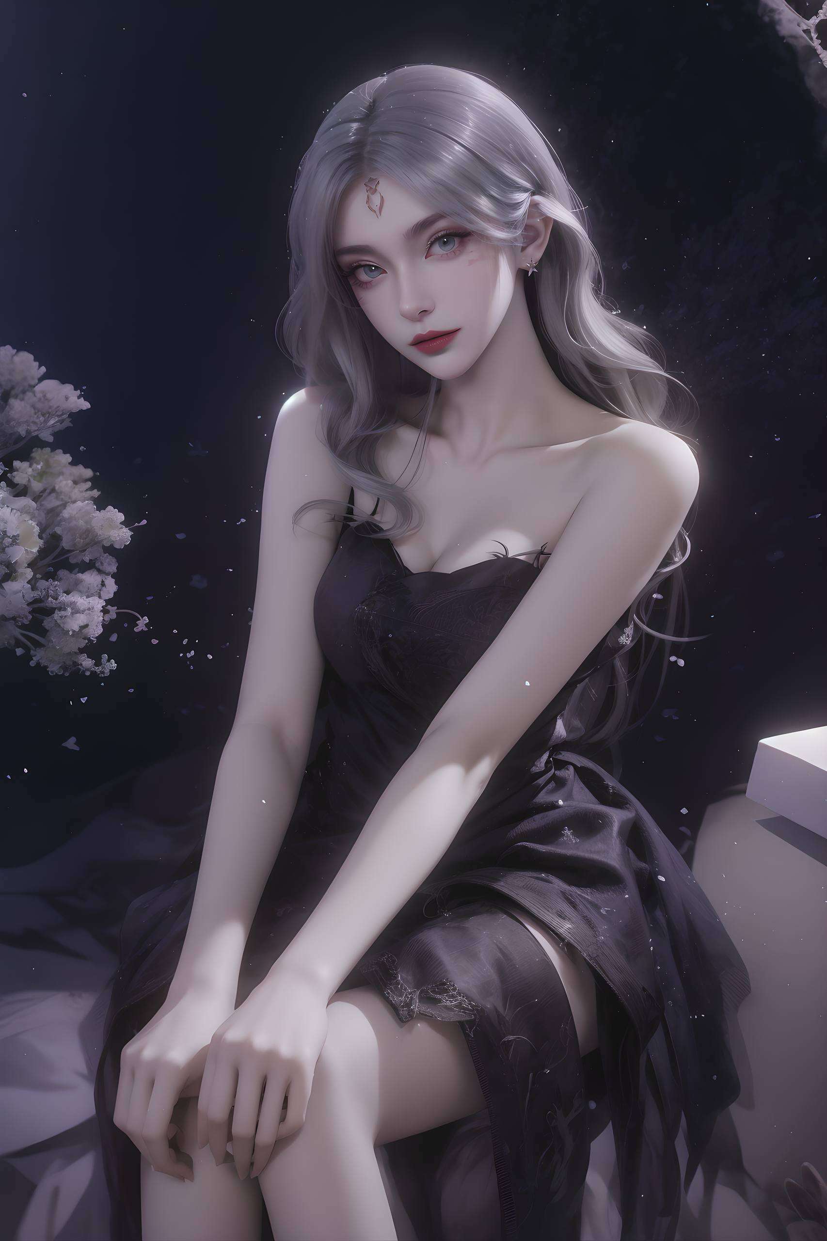 这张2k高清复古1080p壁纸细腻描绘出她婉约柔美的神态