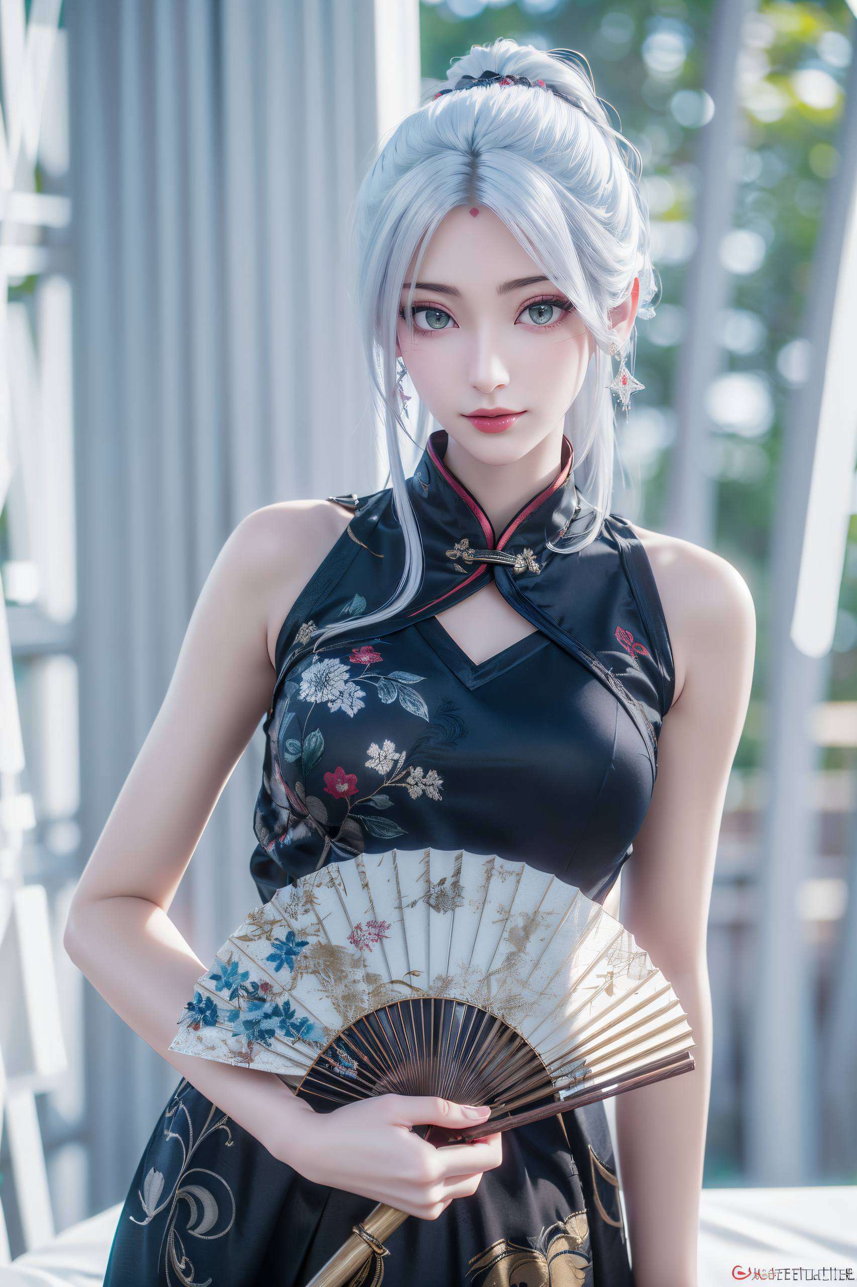 小白将她设置为电脑桌面壁纸