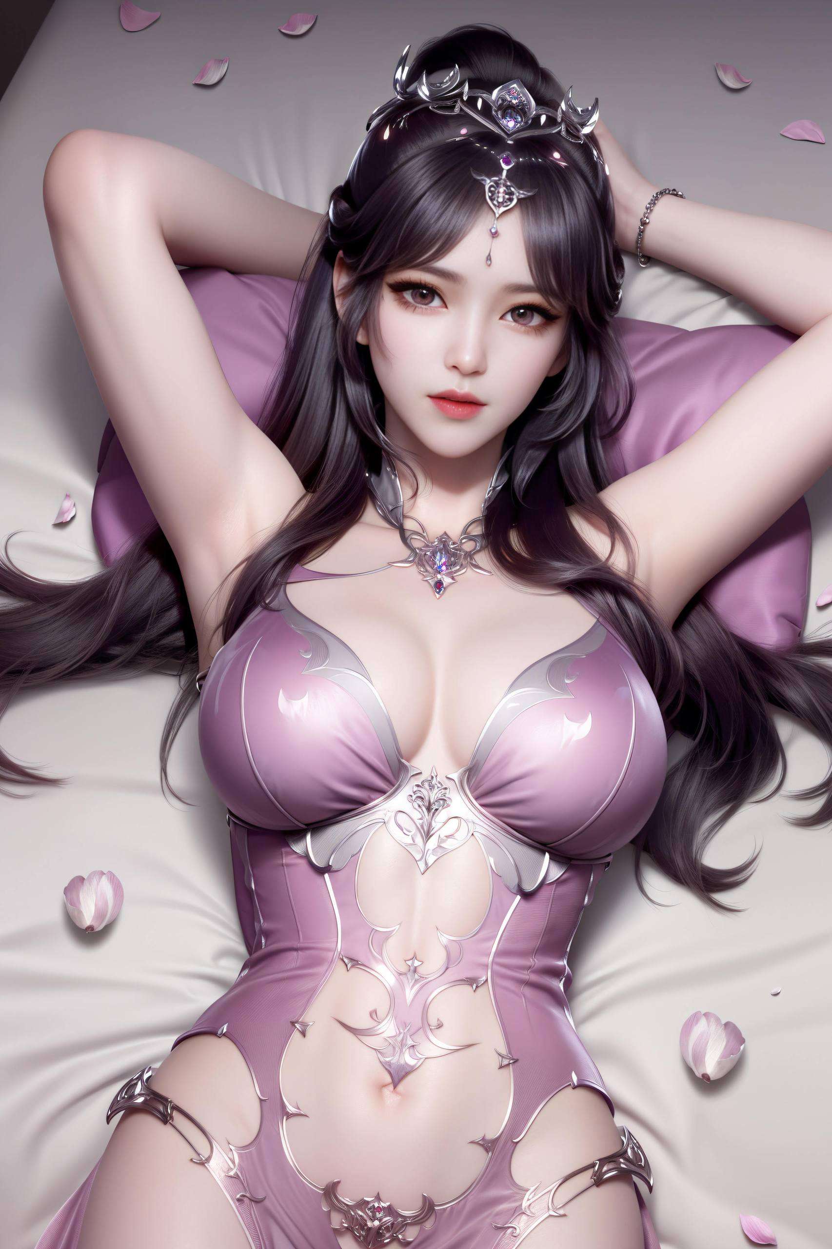 这张二次元小舞裸妆壁纸以细腻的国漫画风捕捉了角色的灵动之美
