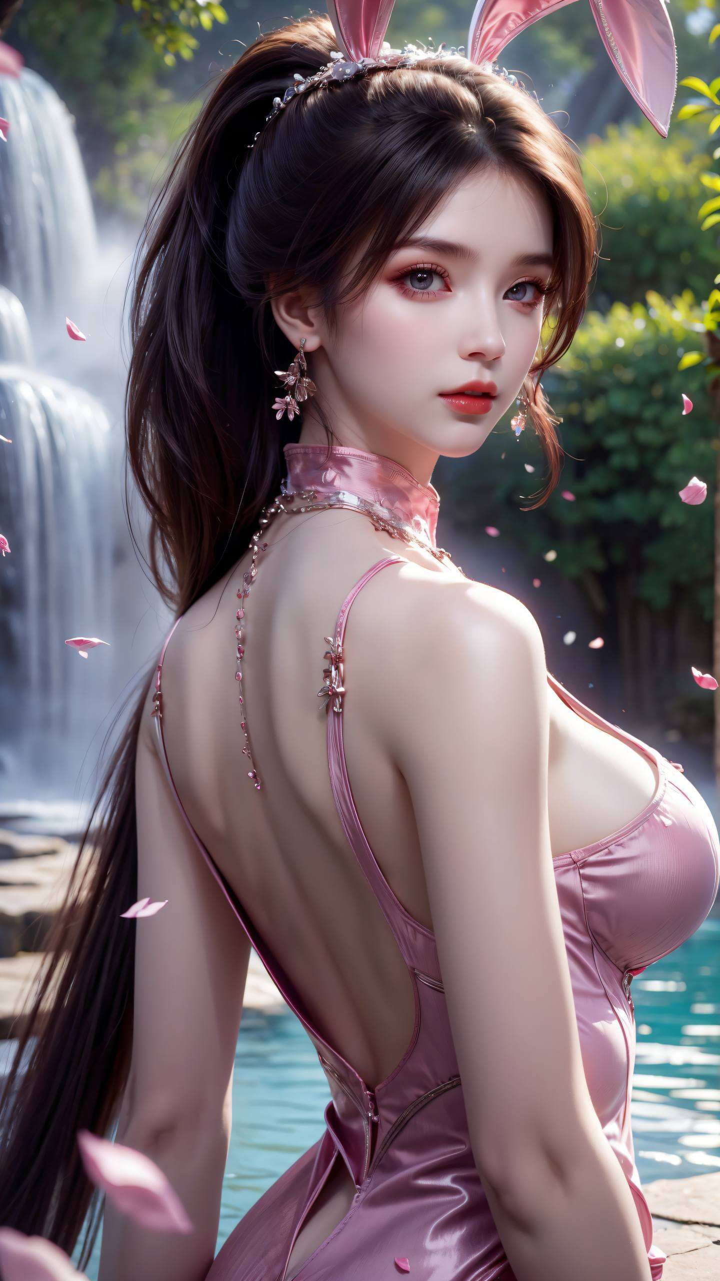 这张AI绘画人物表情参考图桌布以2K高清简洁壁纸的形式呈现