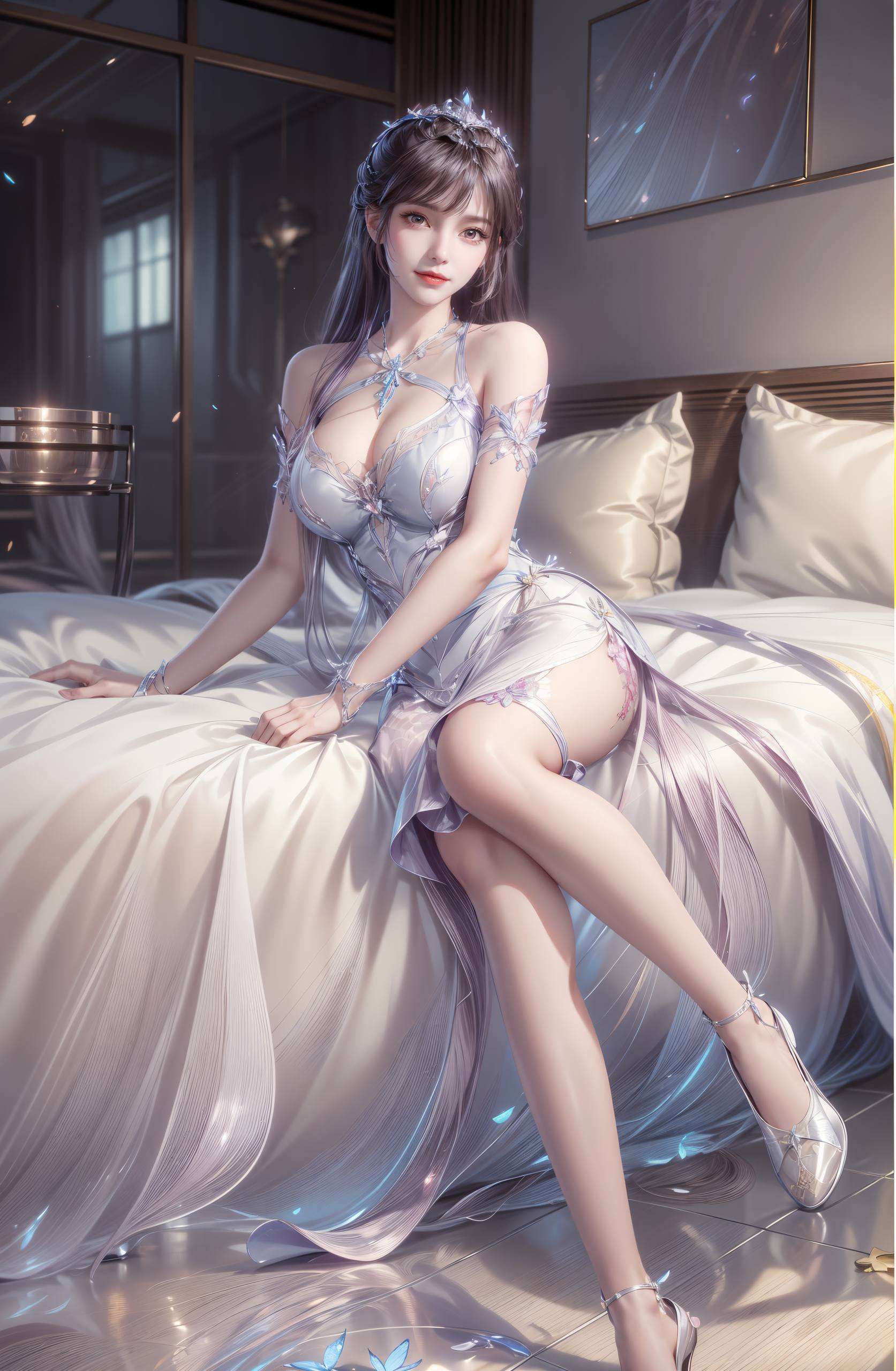 带你领略古典与现代的交融之美这张AI国漫女主小舞的壁纸广告图