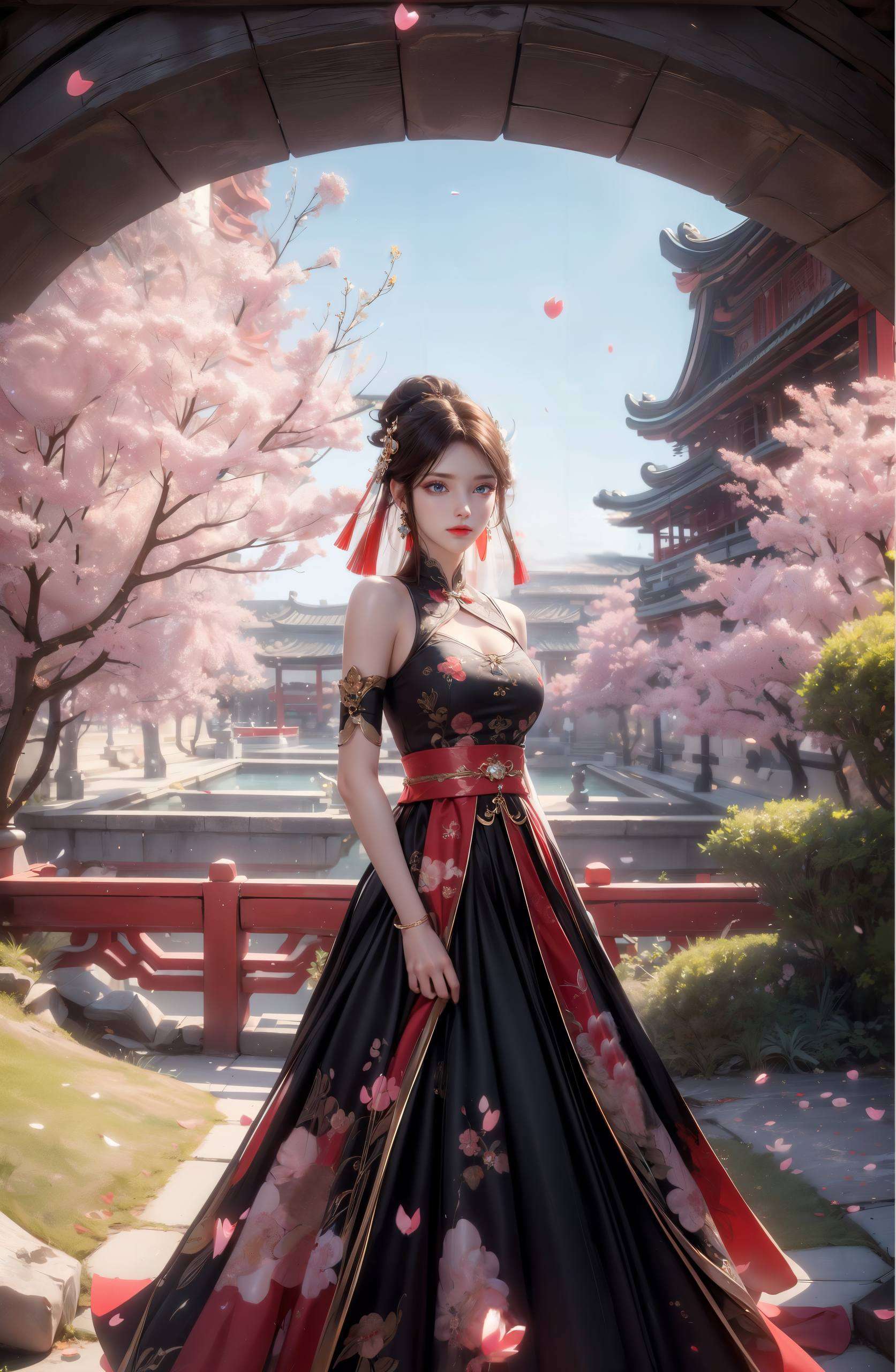 融合了AI绘画的精妙技艺如梦似幻