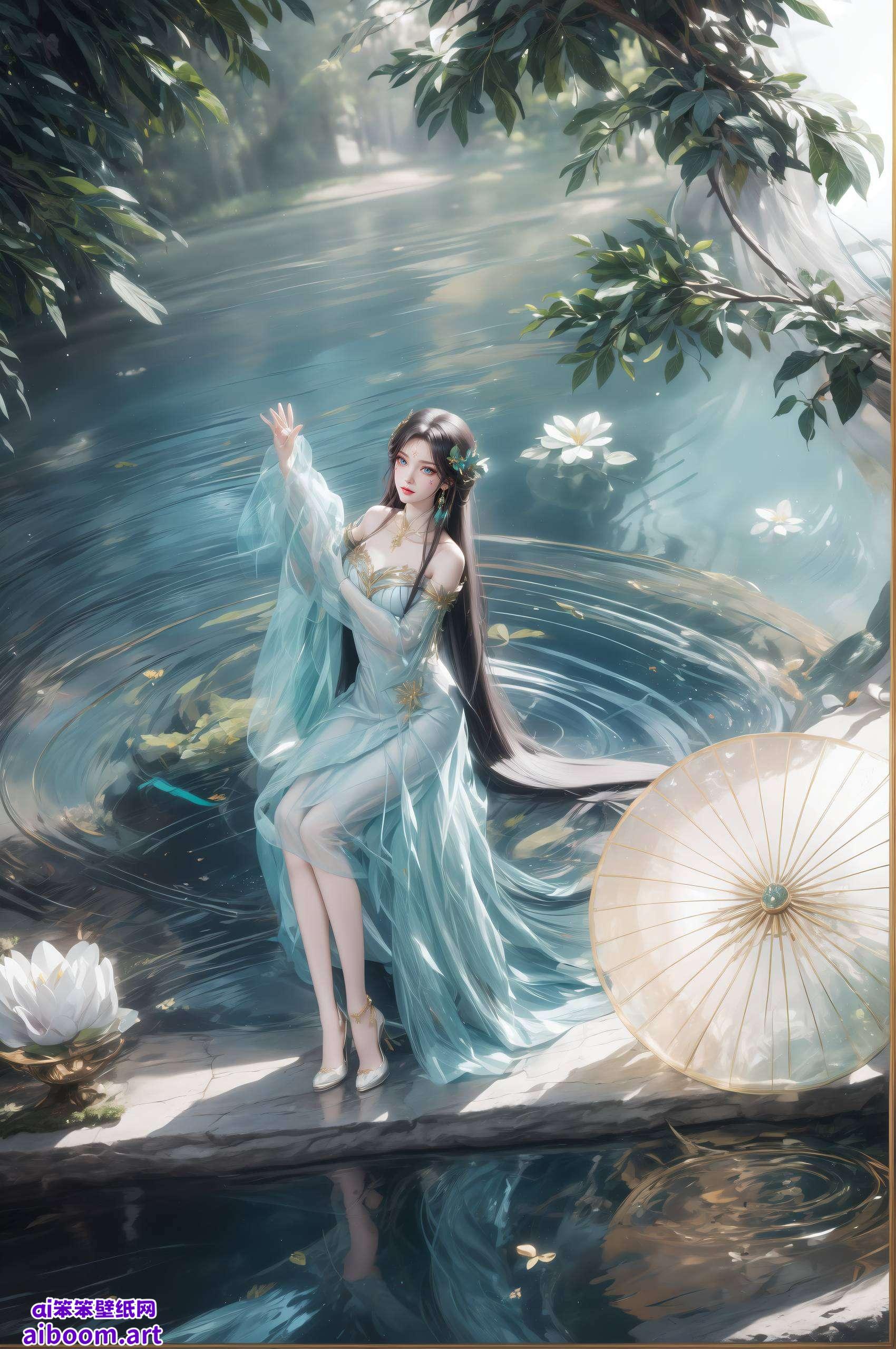 这张AI国漫壁纸让你沉浸在这梦幻般的国漫世界