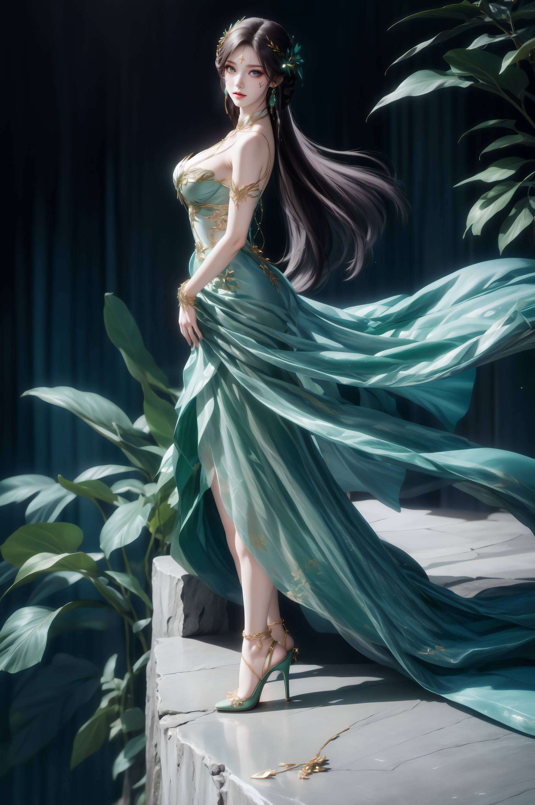 尽展古典韵味与现代简洁的完美结合打造这张国漫美女简洁壁纸