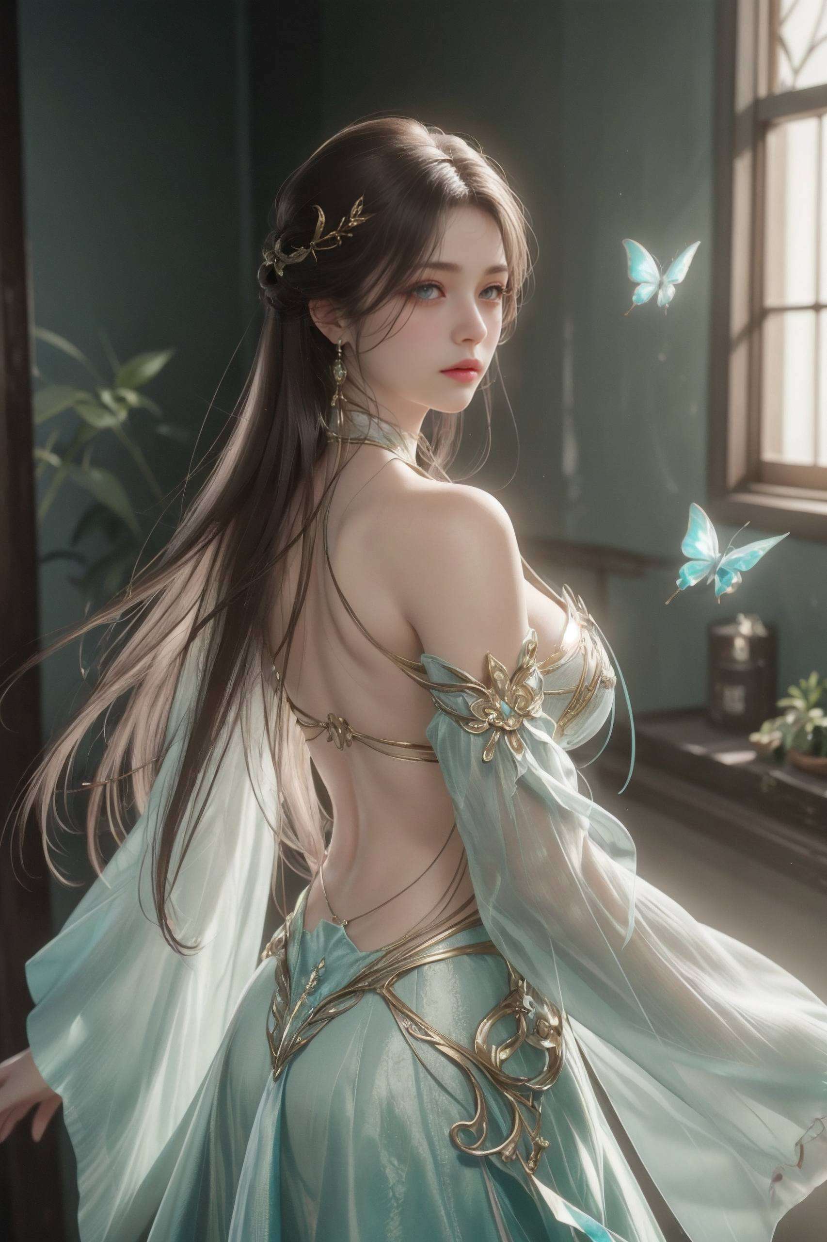 全屏AI绘画动作素材4K高清壁纸