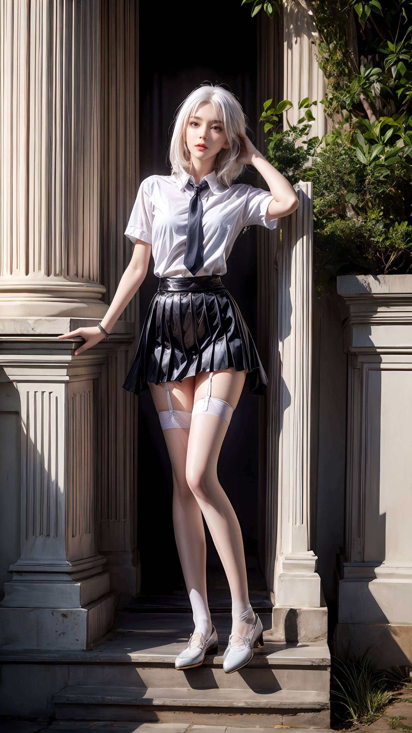 这位AI美女不仅拥有迷人的外貌她以建筑电脑为载体