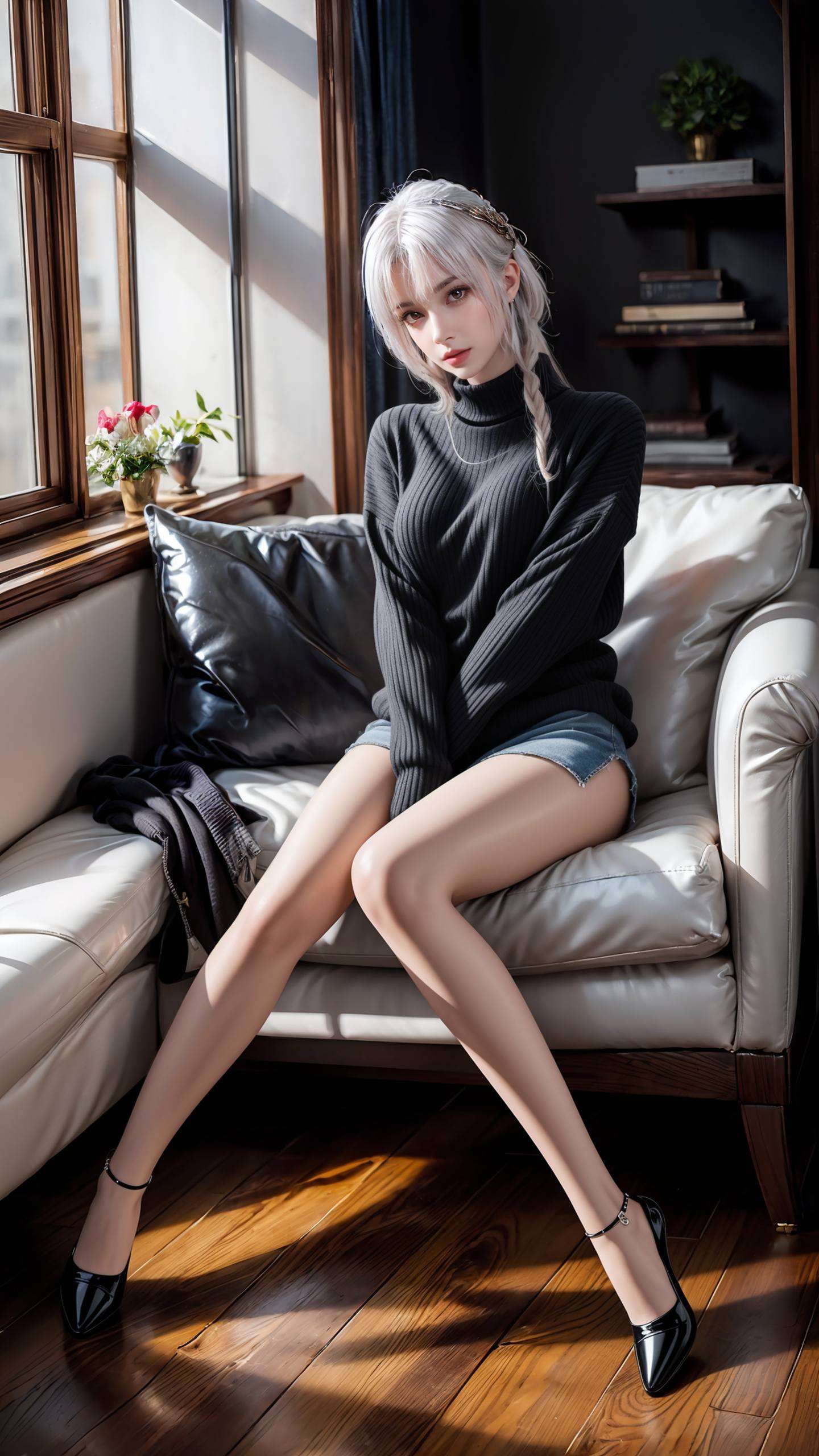 这张国漫美女宽屏壁纸映衬出她医者仁心的光辉