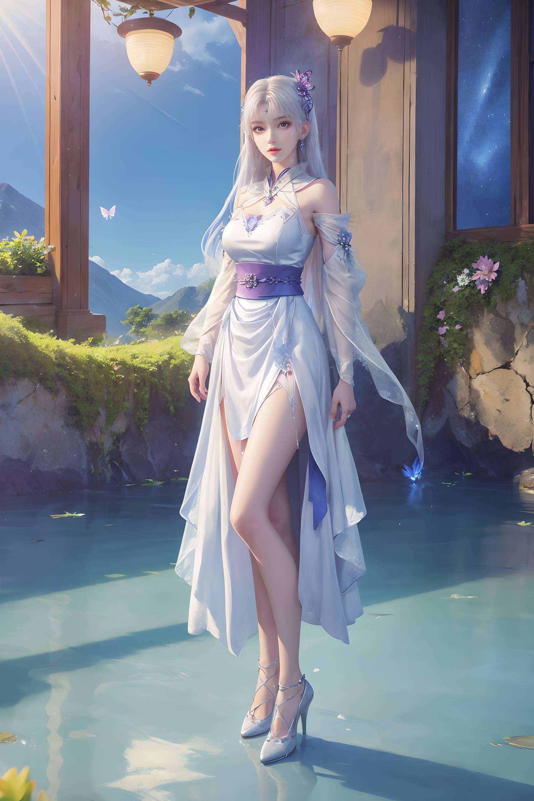 清新色调映衬仙子气质尽显Ins风高雅韵味