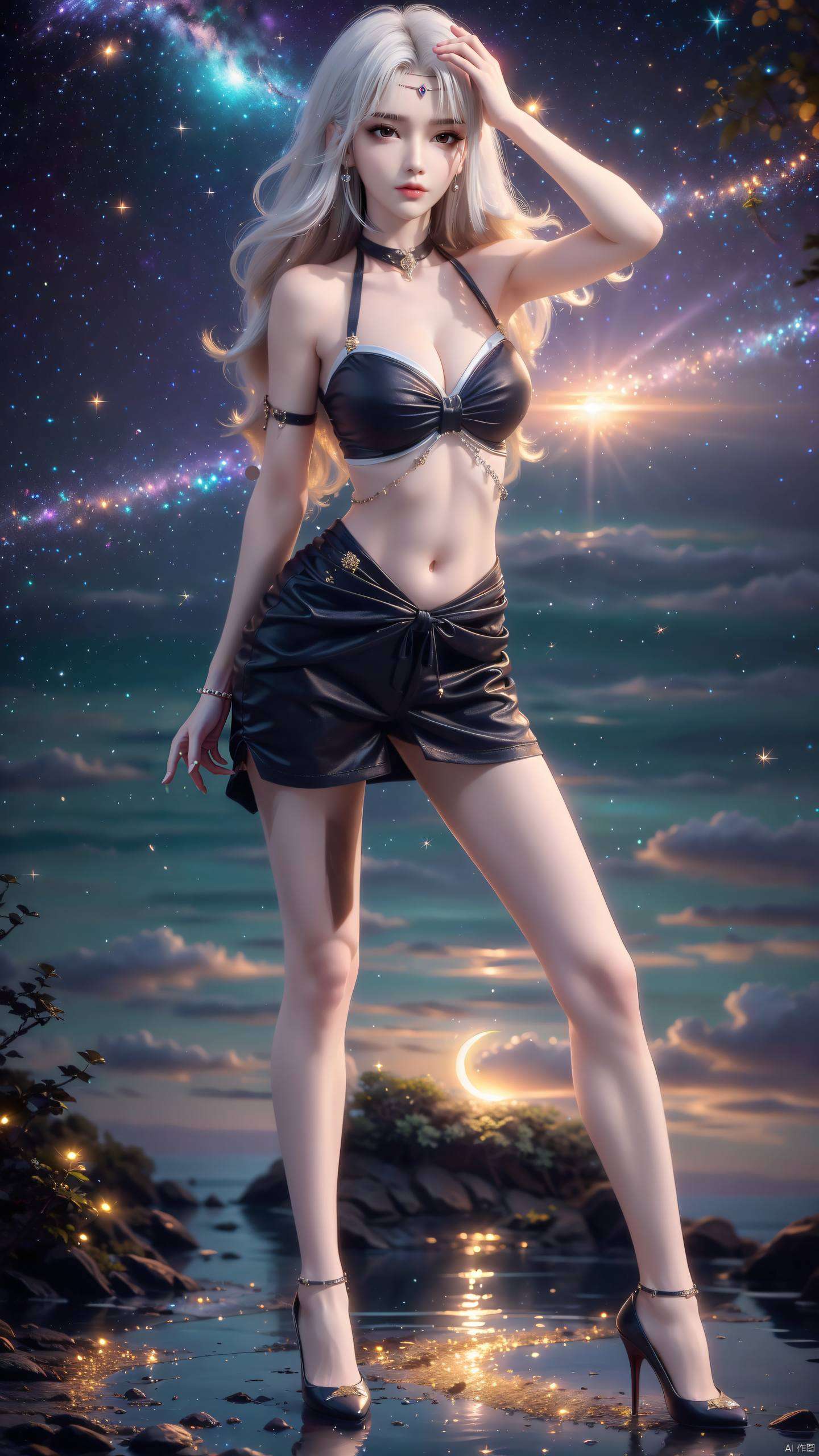 仿佛诉说着古老神话中的秘密她那婉约的动作