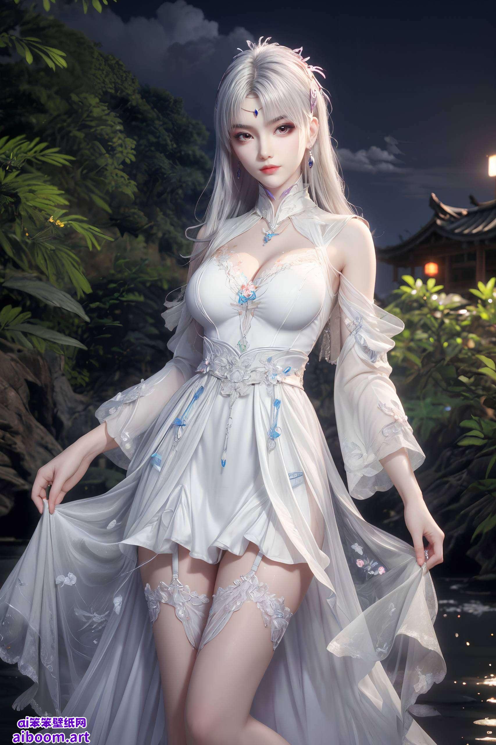 以小医仙斗尊为主题这张国漫美女背景图片