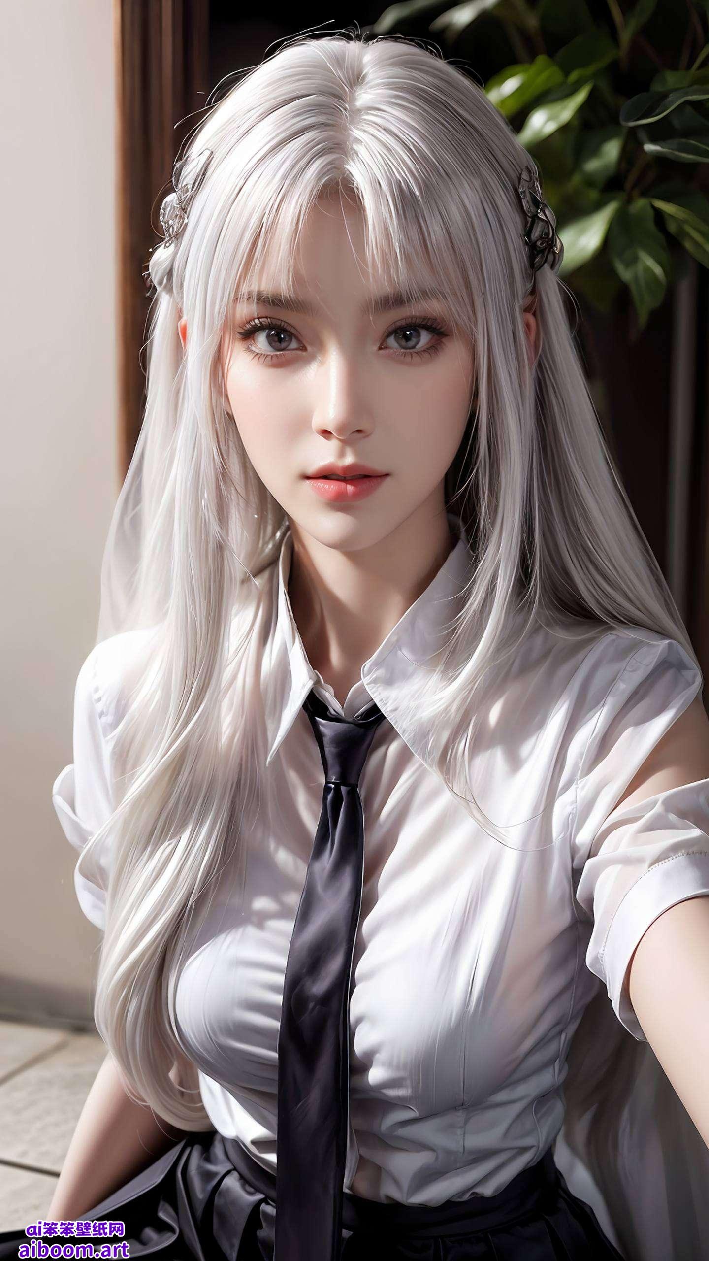 水彩平板国漫女神的唯美形象为你的手机增添一抹清新脱俗的风采