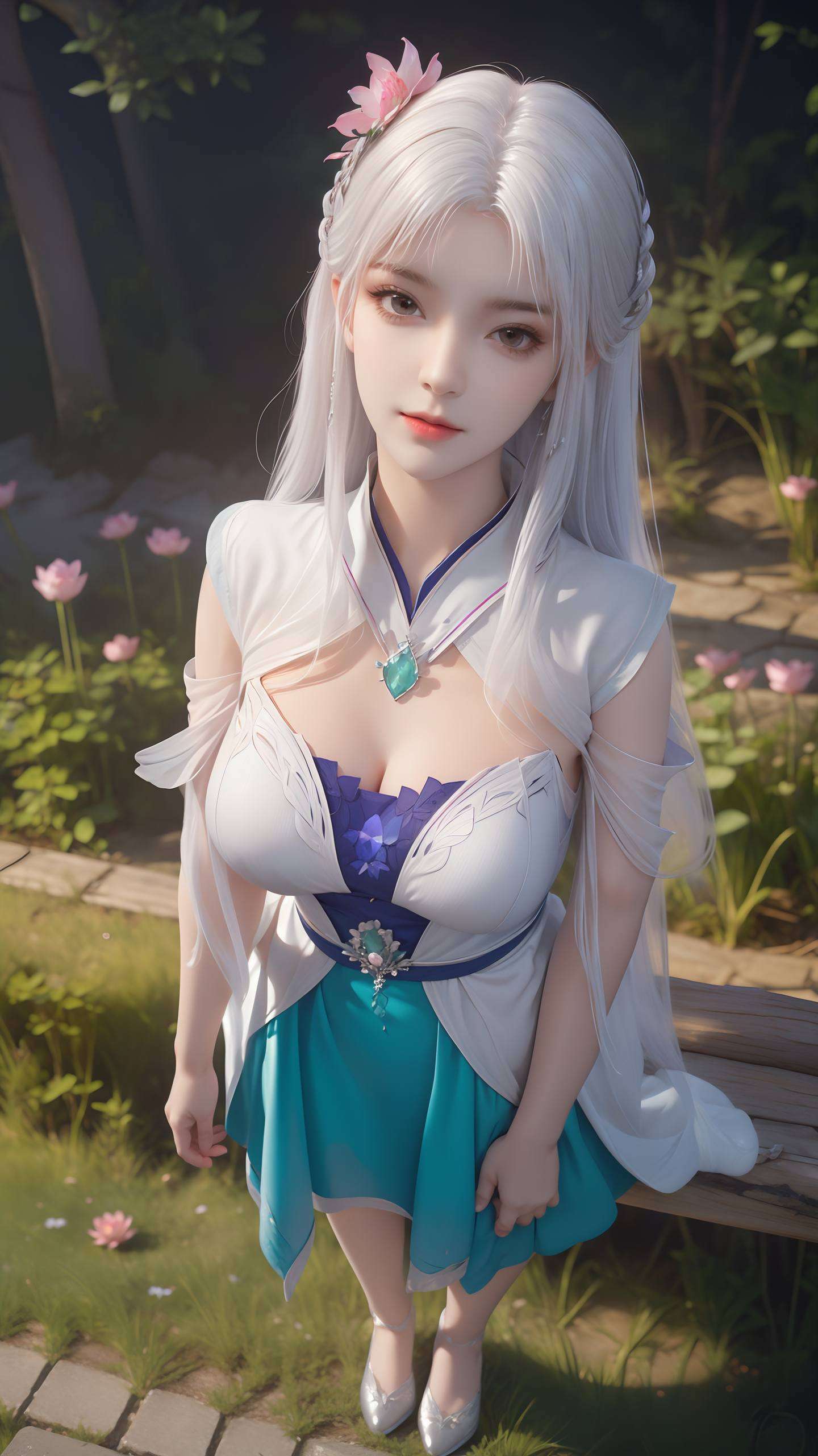 4K高清国漫女主AI桌布感受小医仙的清新魅力