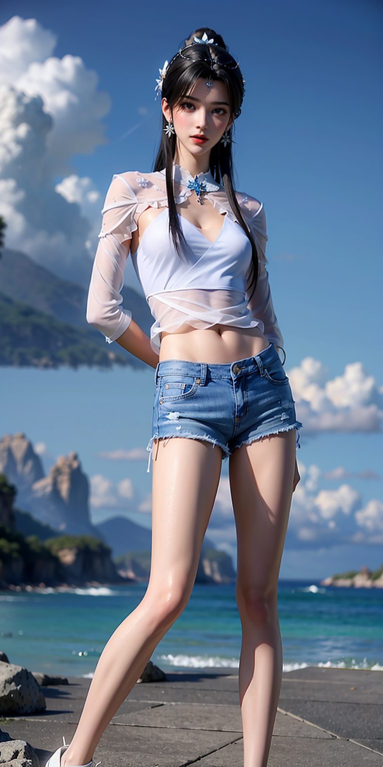 夏倾月壁纸双屏高清细腻
