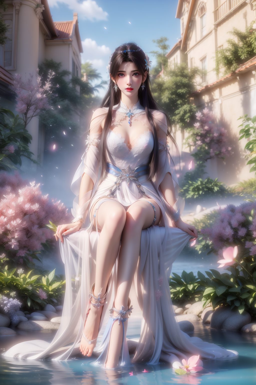 夏倾月高清变装壁纸每一次变装