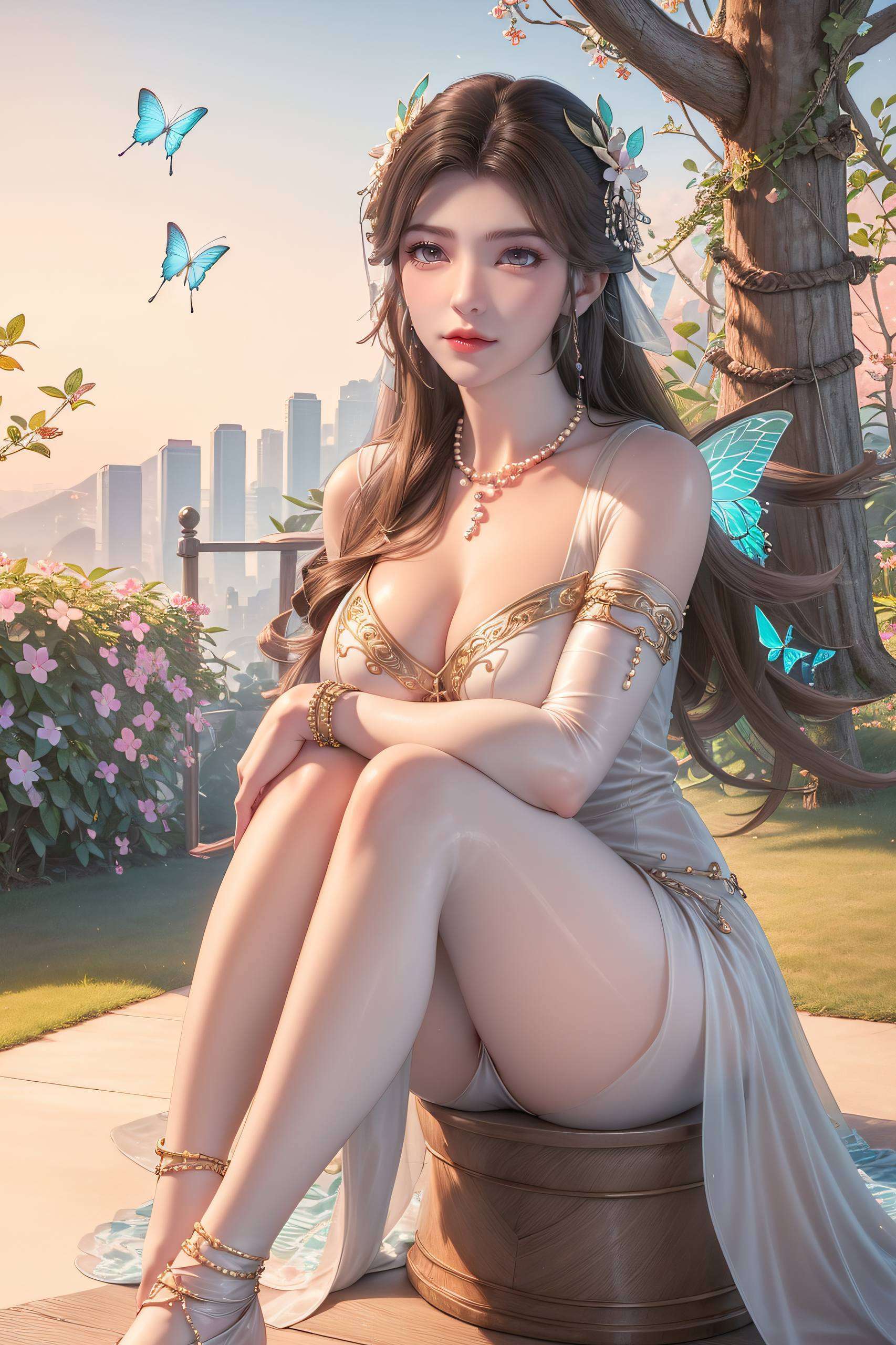 溪幼琴的倩影跃然屏上ins风国漫美女壁纸