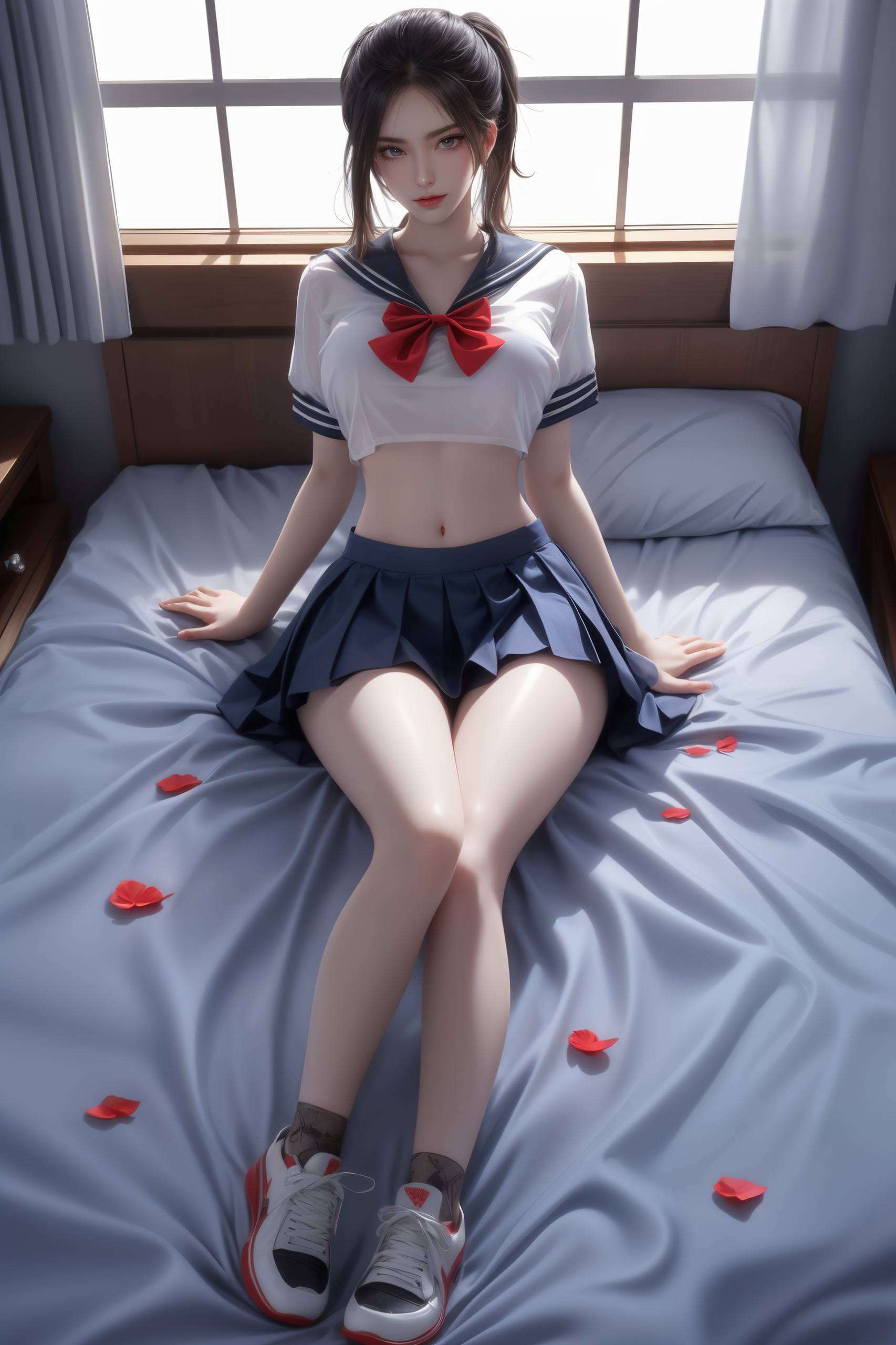 独特的AI绘制技术这张焰灵姬美杜莎壁纸高清版