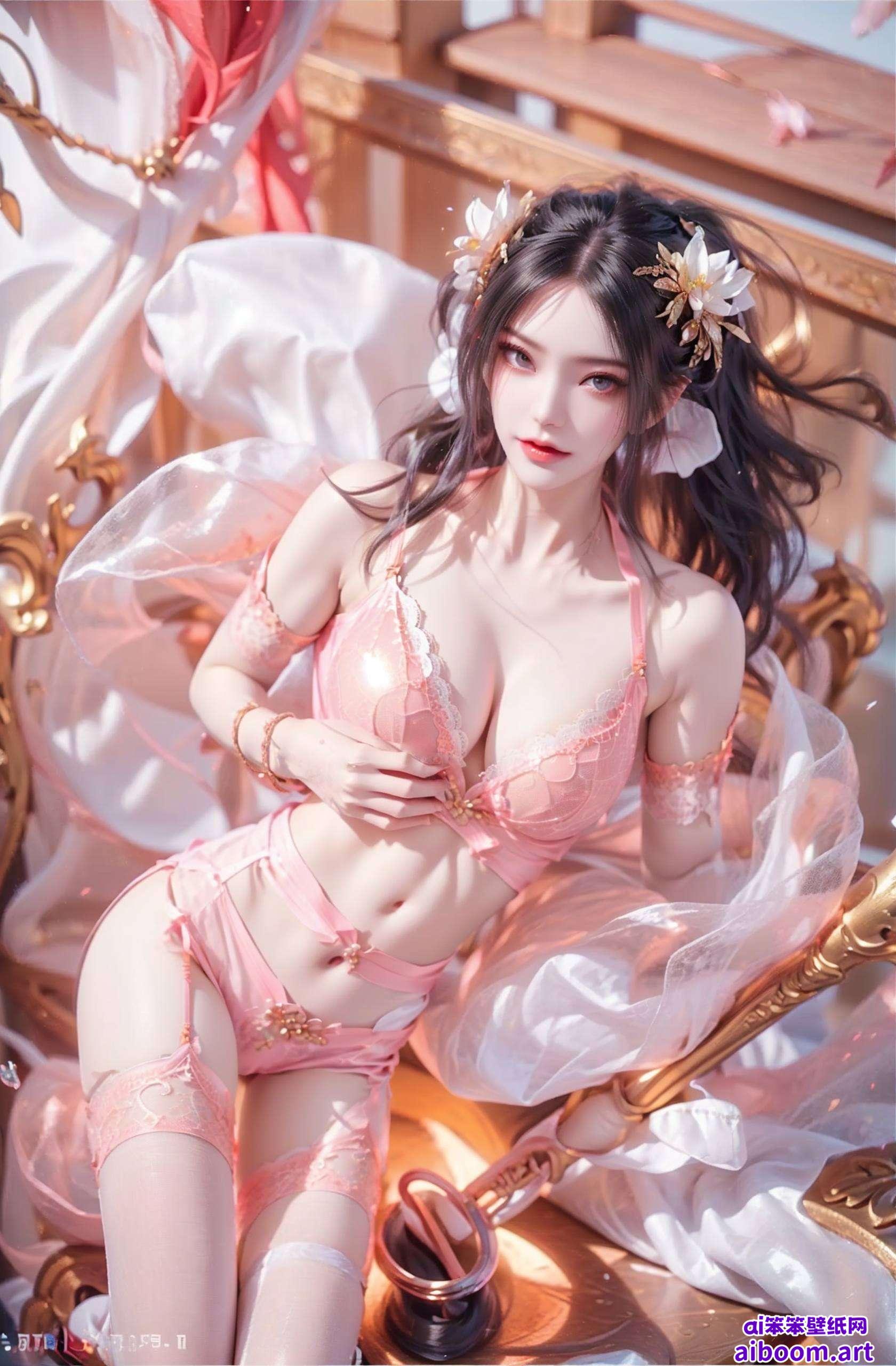 高清1920x1080分辨率这张AI绘画角色构图壁纸