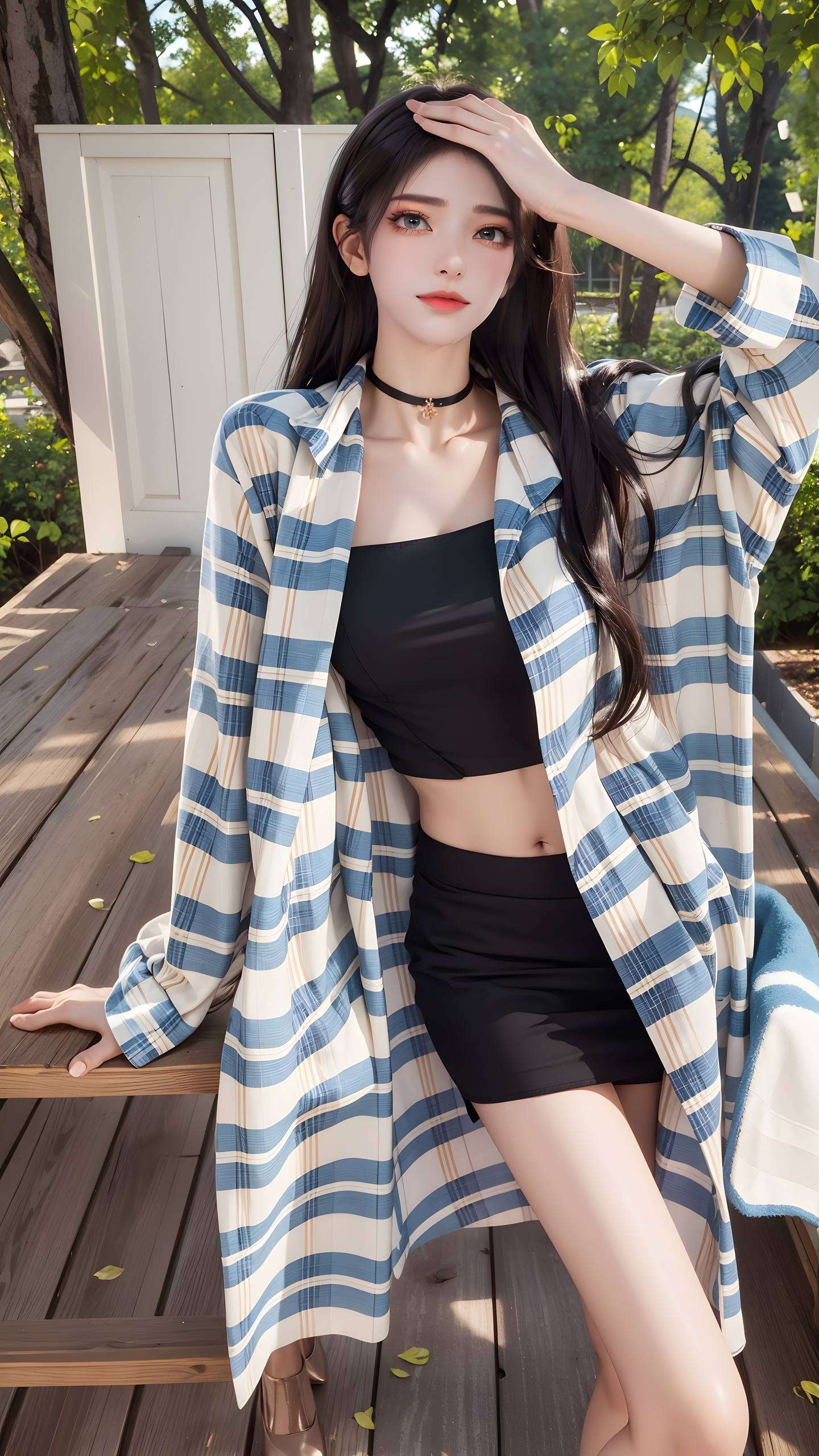 美女形象跃然纸上清新脱俗