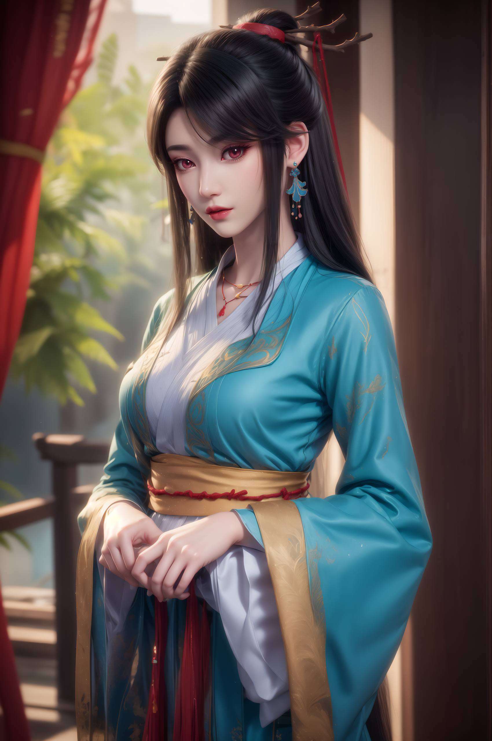 精选女主夭夭的抽象线条壁纸尽显动漫元尊魅力