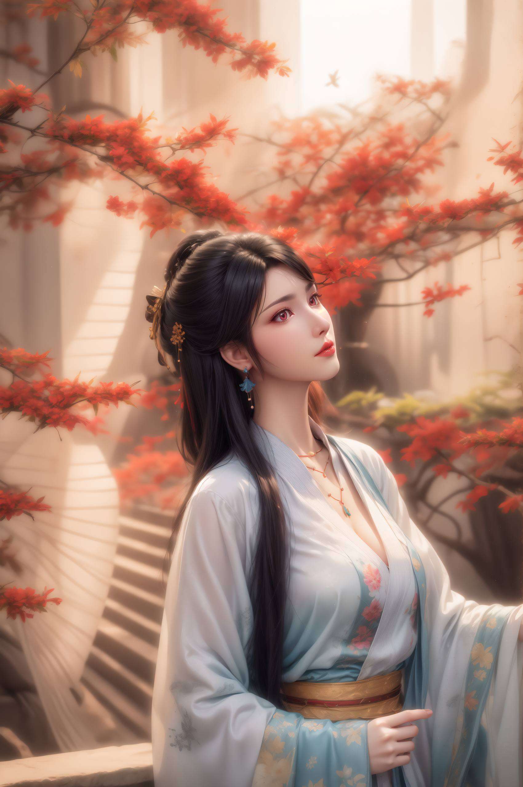 这张特别抽象的超高清4K国漫女神唯美手机壁纸高清画质