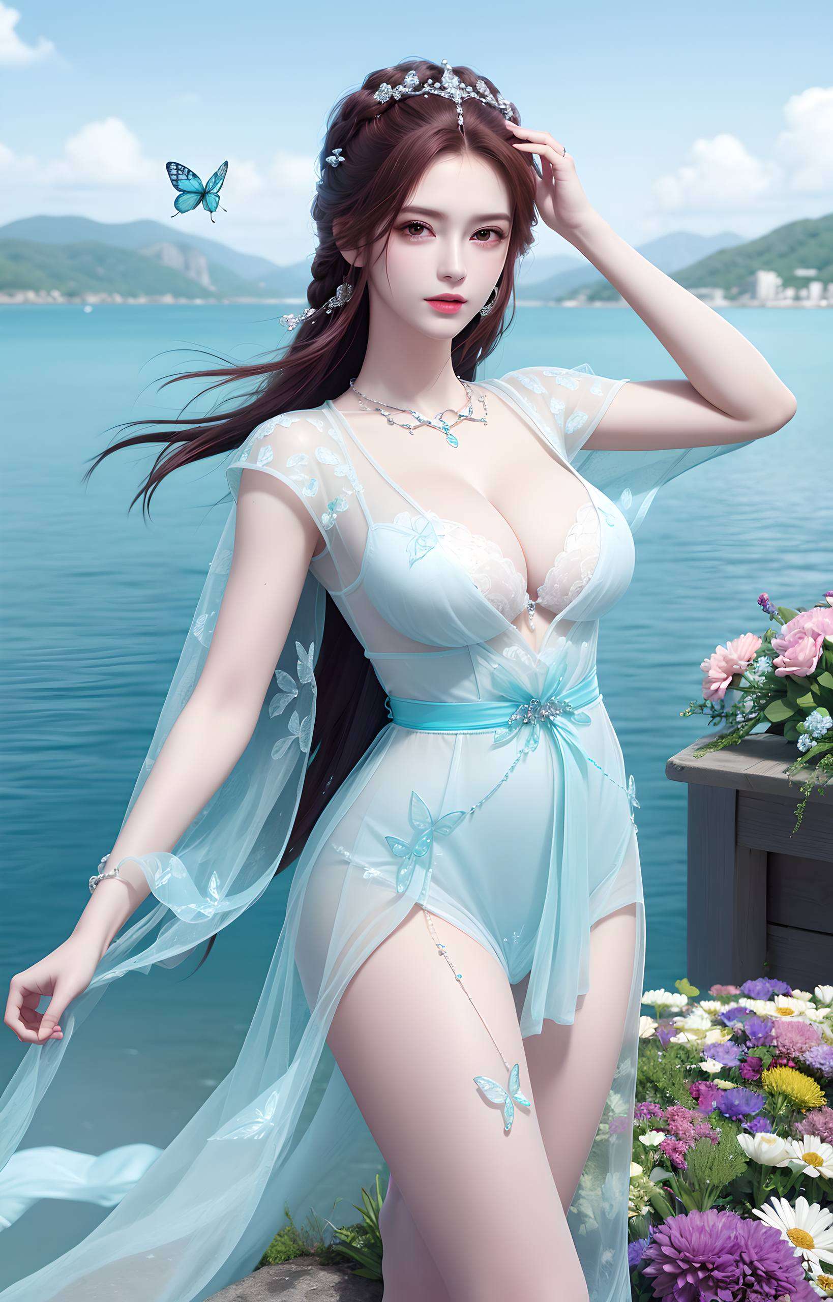 叶倾仙壁纸如梦似幻穿梭于紫色幻境