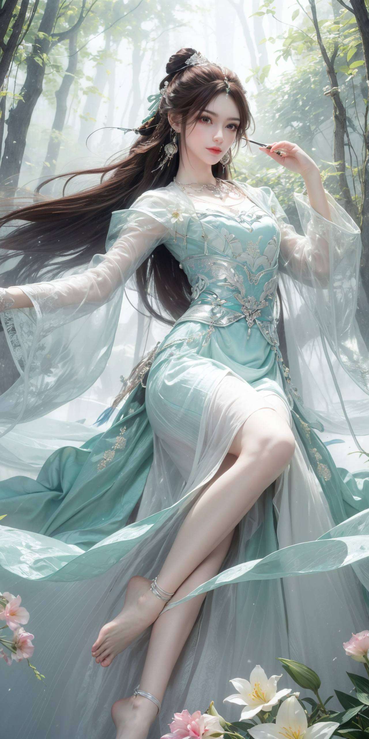 让她仿佛置身于梦幻仙境为你的手机带来别样的视觉盛宴