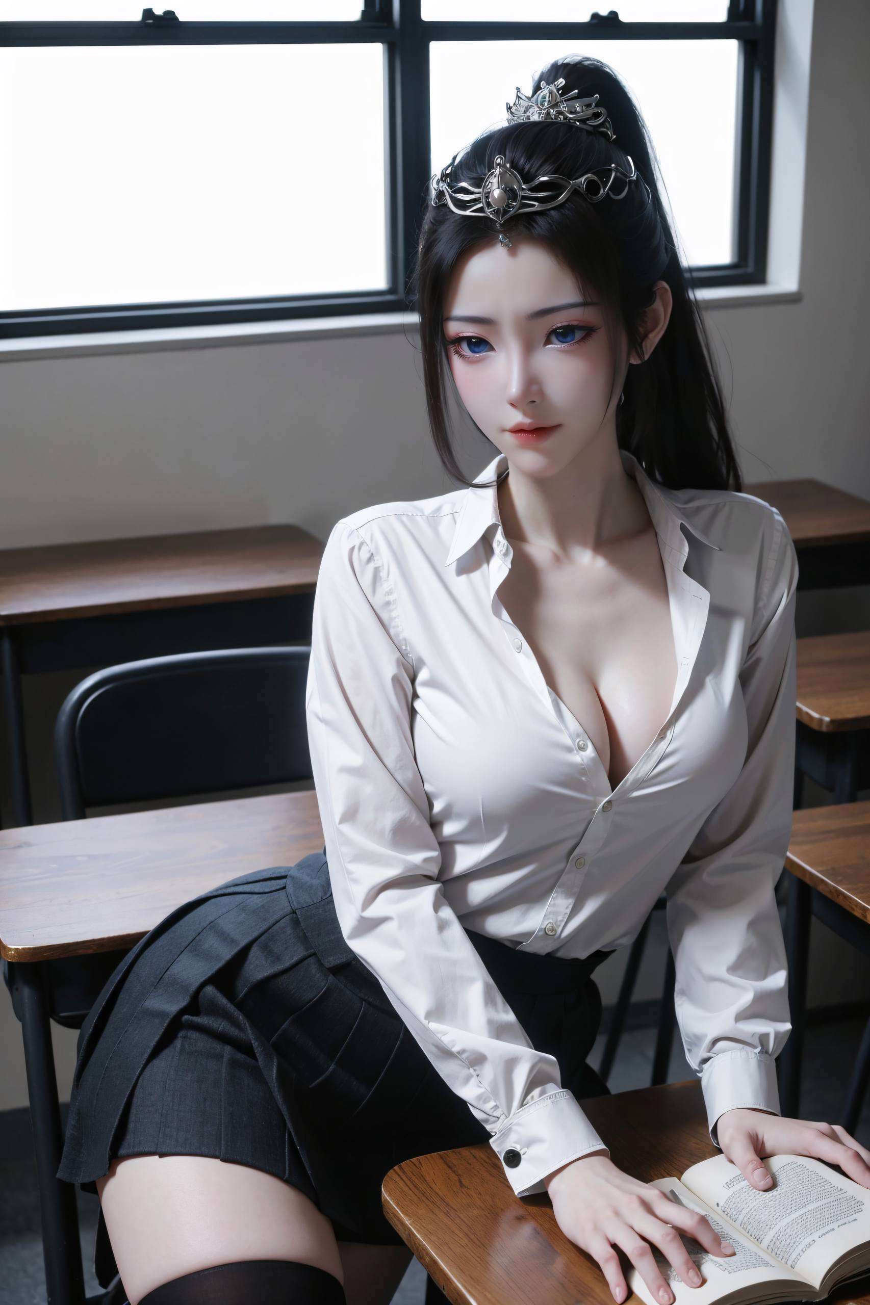 用她的独特魅力点亮电脑屏幕细腻笔触