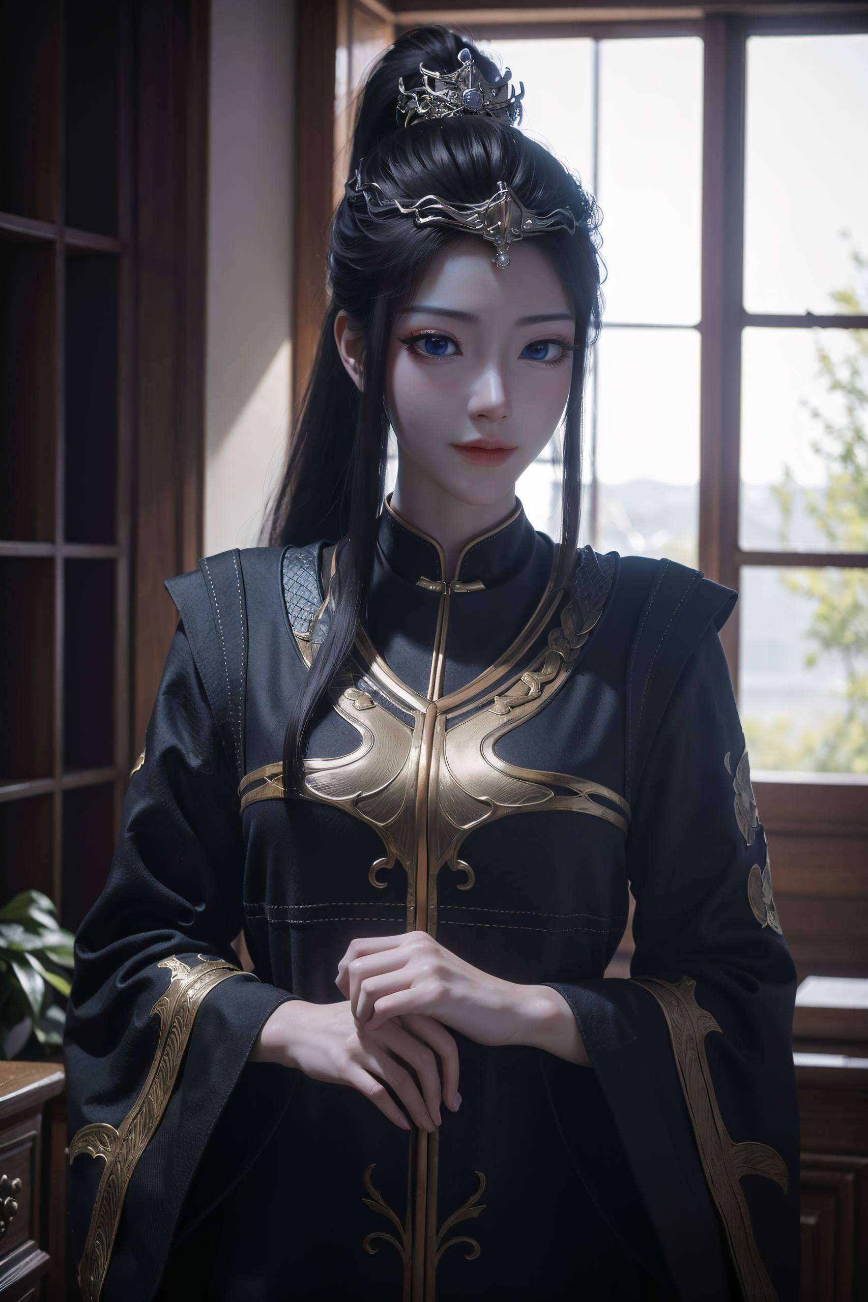 特别打造了AI国漫女神武瑶的横版壁纸这张紫色壁纸护眼ipad桌面