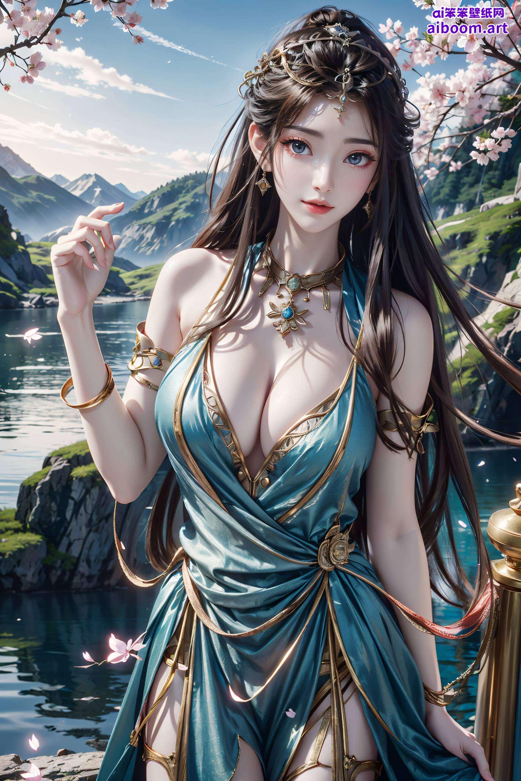 这张动漫壁纸融合了细腻线条与古典韵味