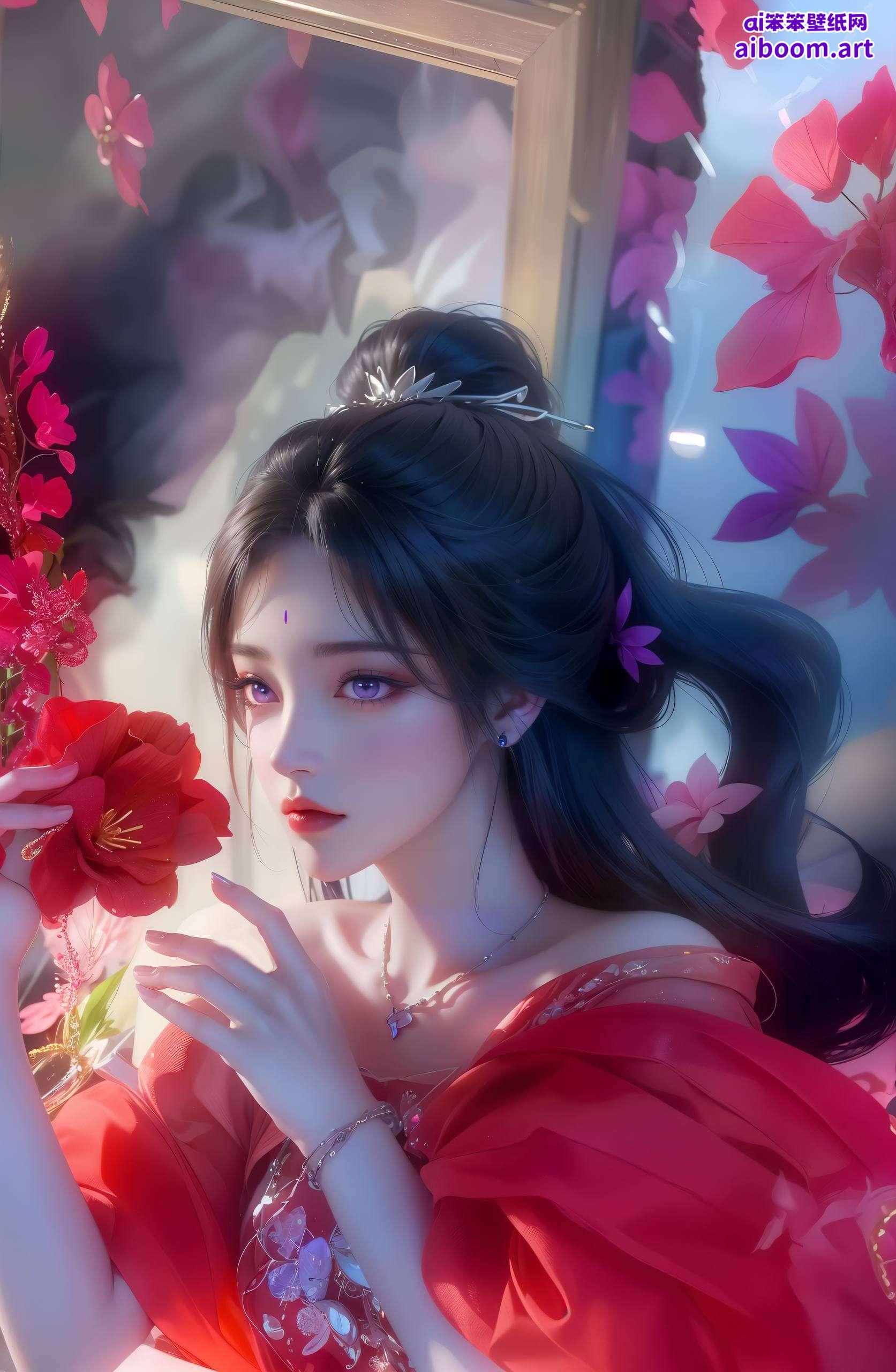 月婵动态壁纸似乎有点神秘让手机屏幕瞬间变身艺术画廊