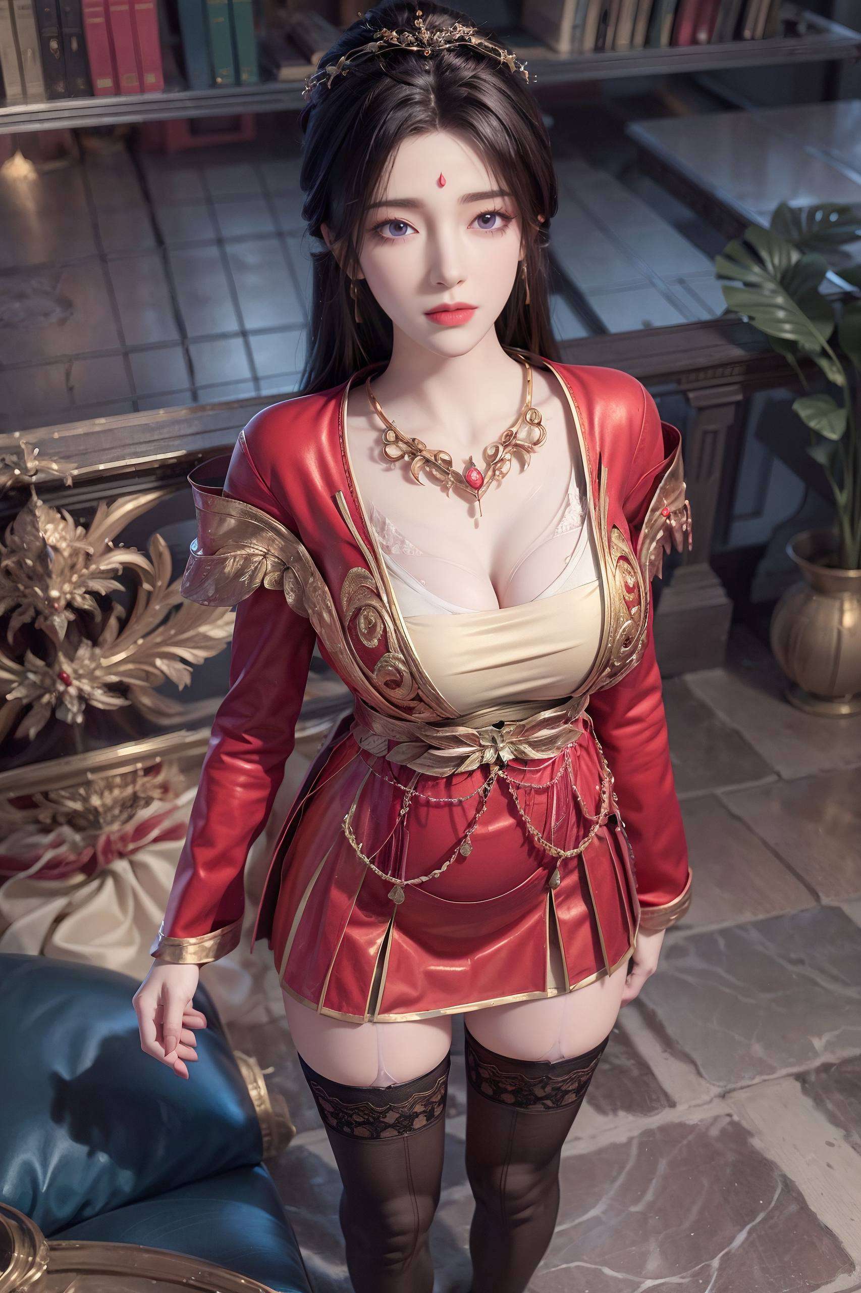 让人忍不住想要触摸这位国漫美女AI美女