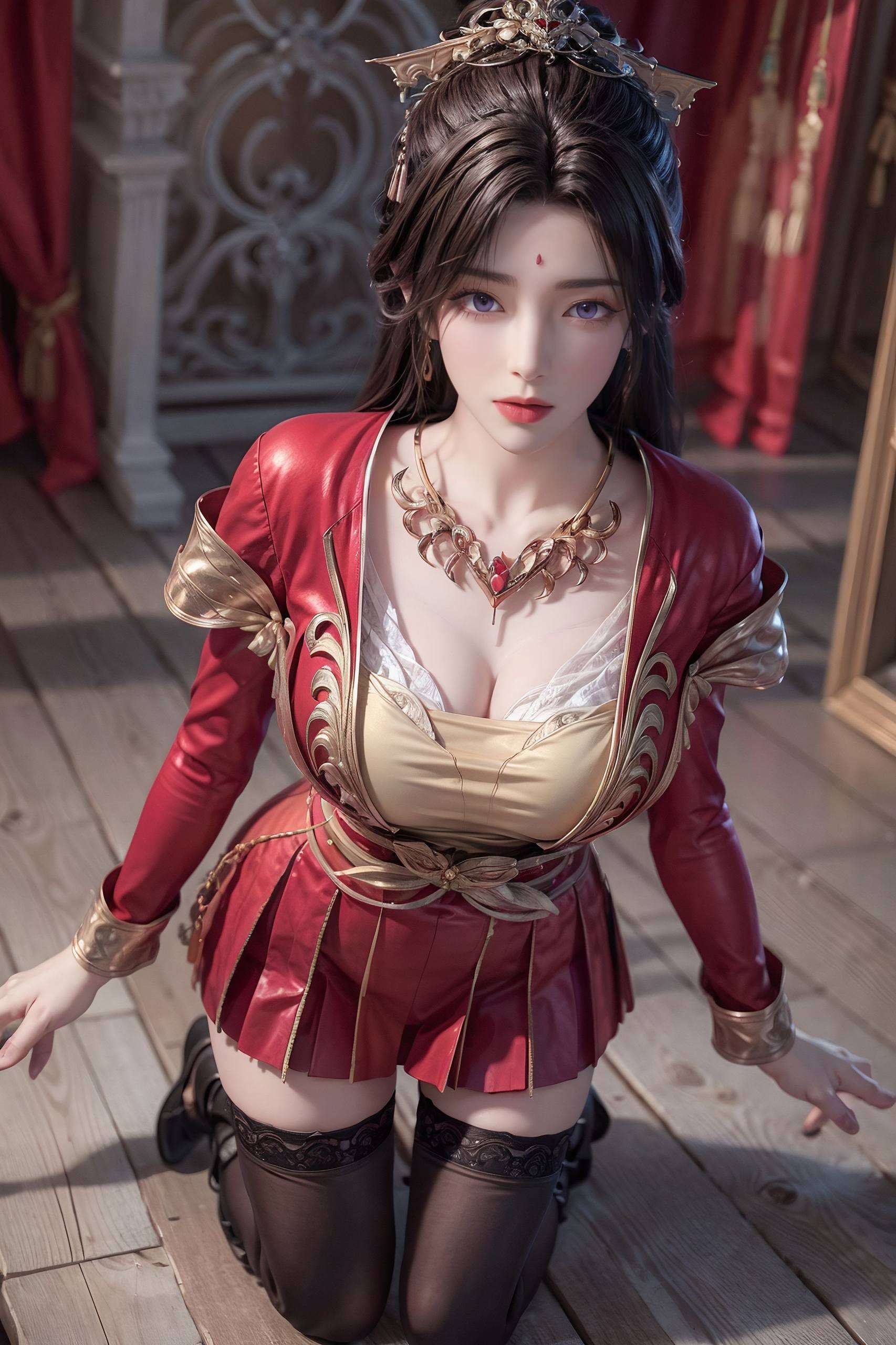 带你领略国漫美女的古香古色魅力高清AI人物特写素材