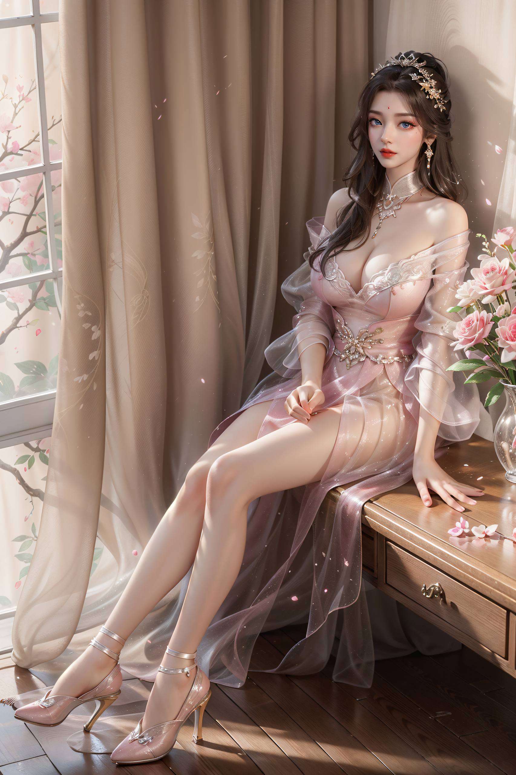 每一笔都彰显着她的灵动与柔美风华绝代