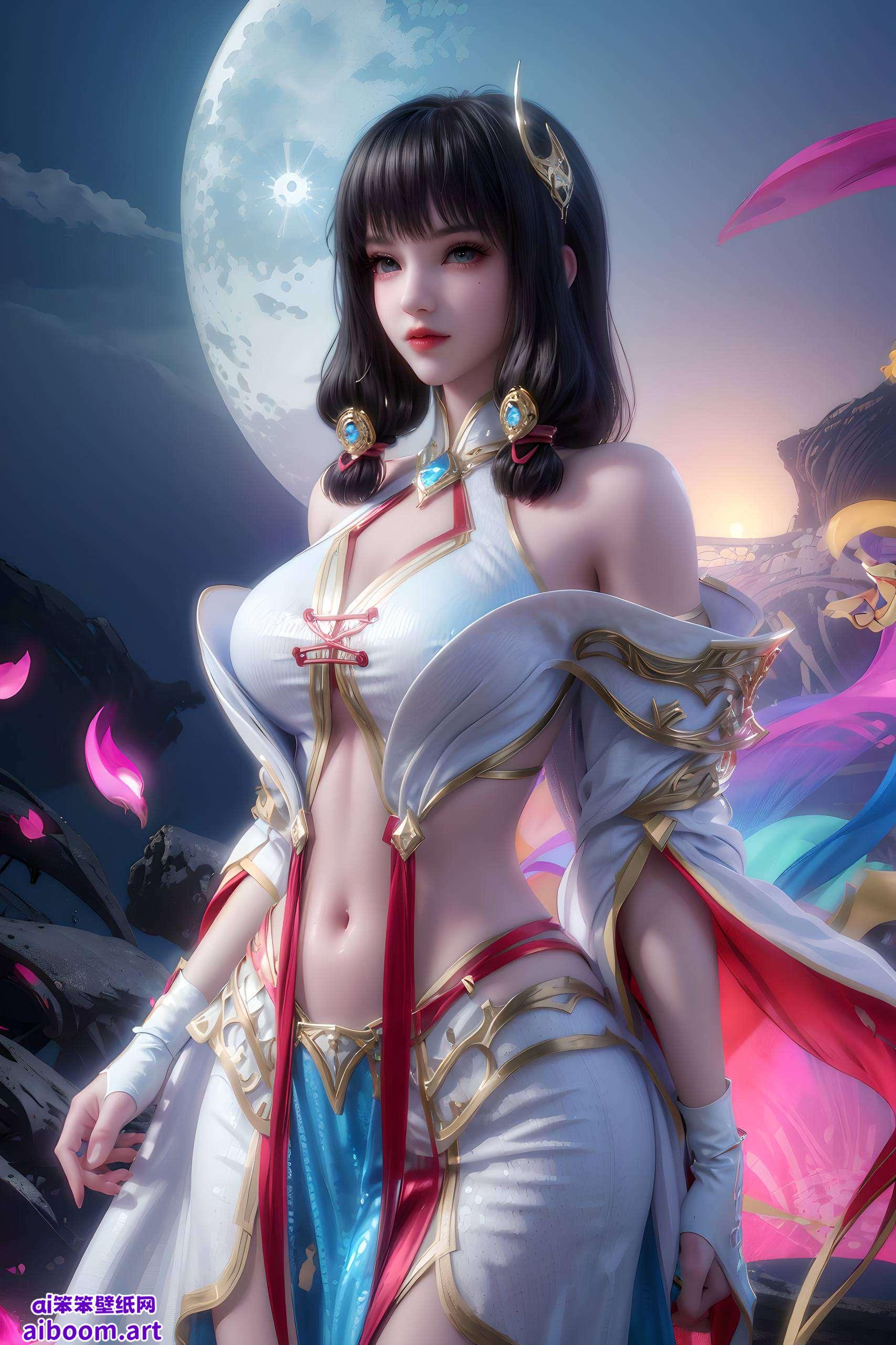 感受壁纸上每一次挥剑的锋芒与静谧之美在这绚丽的数字画卷中