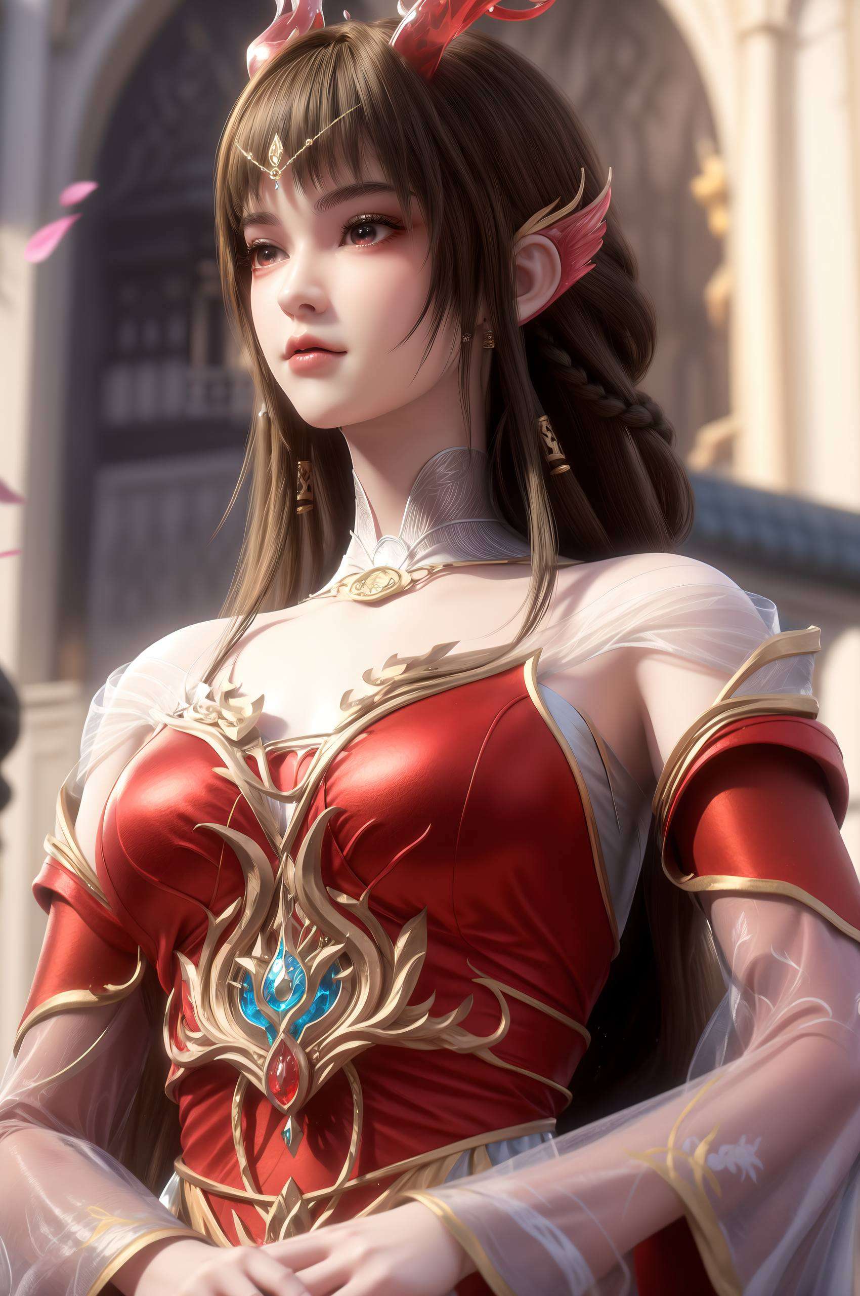 这张云落壁纸古装图将古典韵味与现代审美完美结合