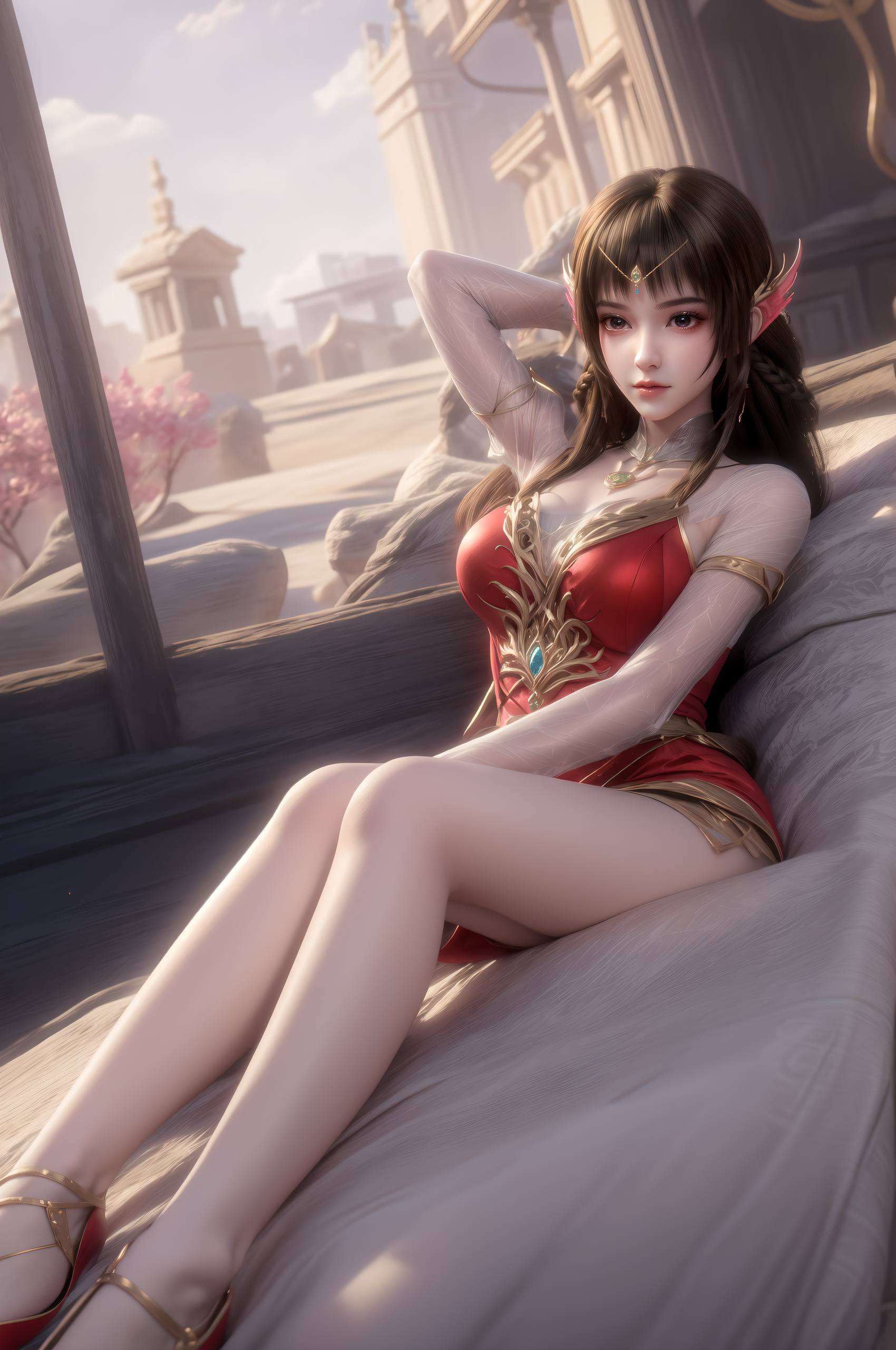 为你的手机增添一份别致的国漫风情长方形的设计恰到好处地展现了她的优雅身姿