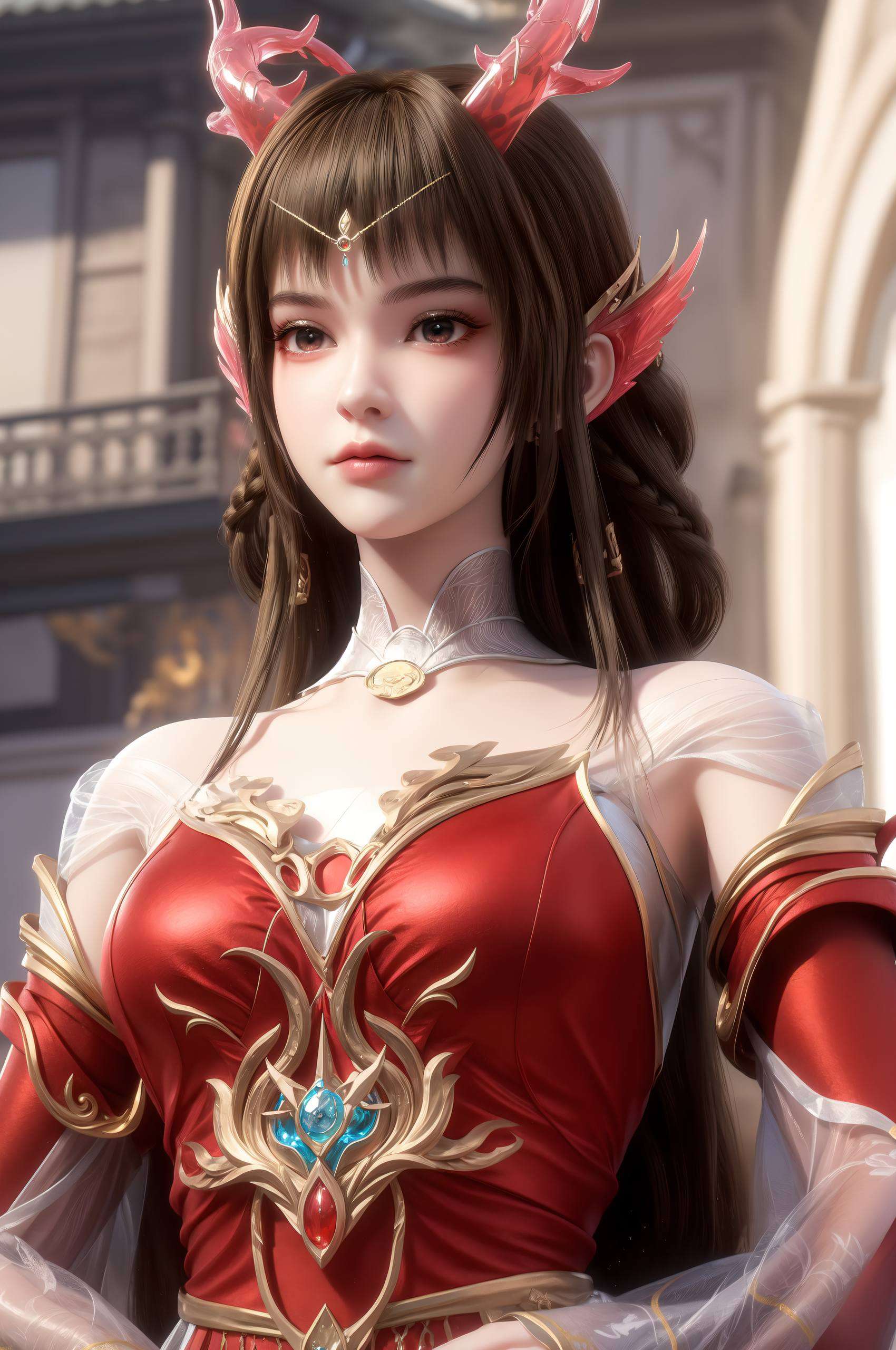 将国漫美女的精致神韵与科技感完美融合动态效果生动流畅