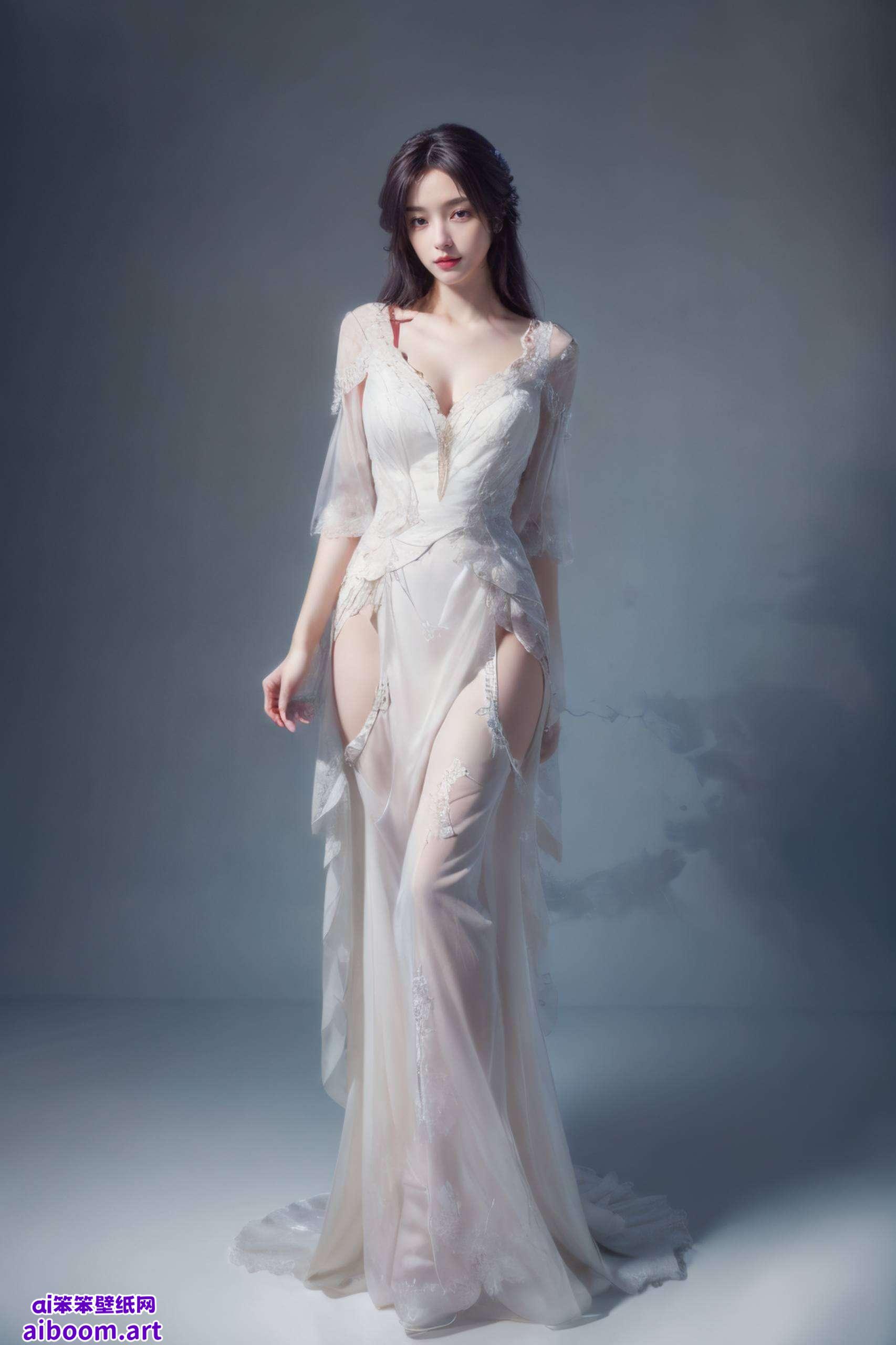 优雅的姿态带你领略国漫女神的独特魅力！这张AI绘画角色pose素材