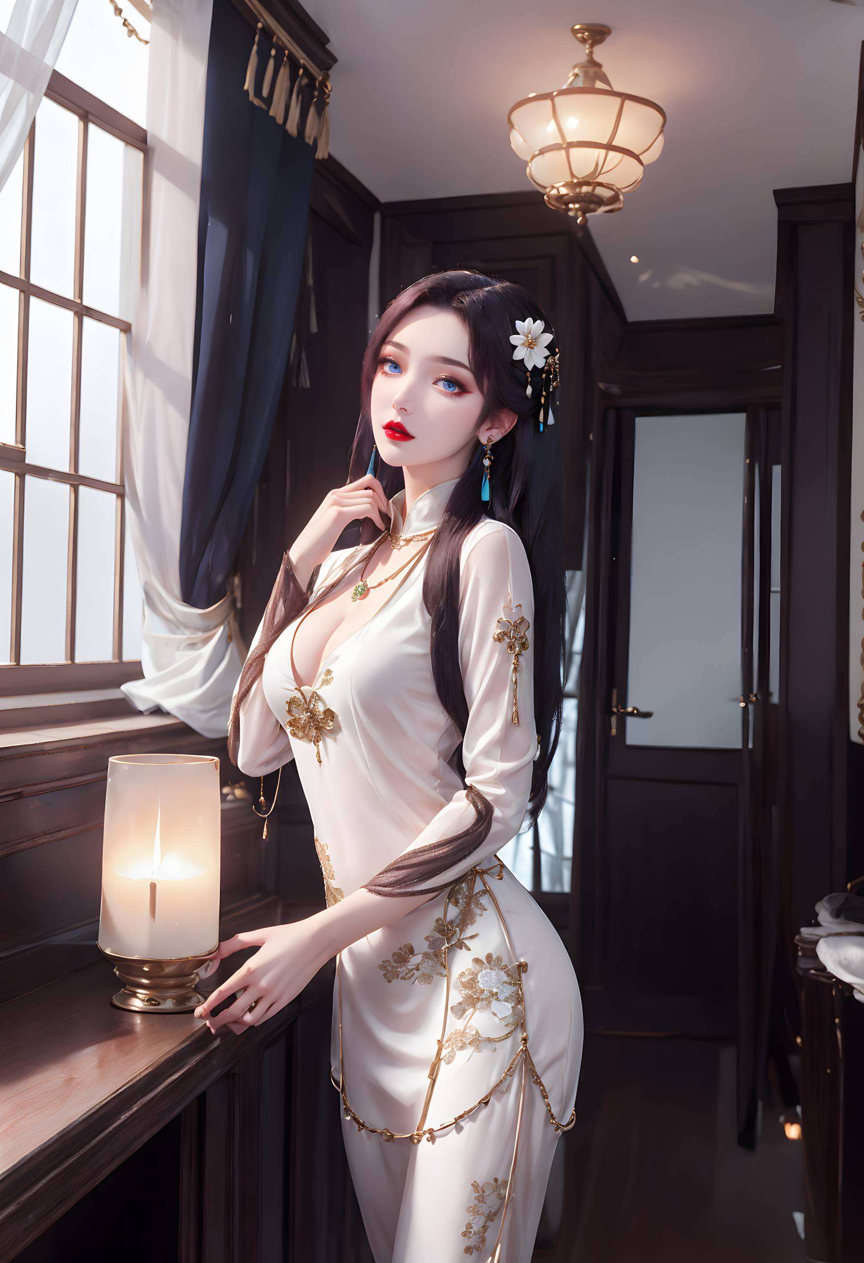 如一朵绽放的碎花每一瓣花瓣都精致得仿佛能闻到花香