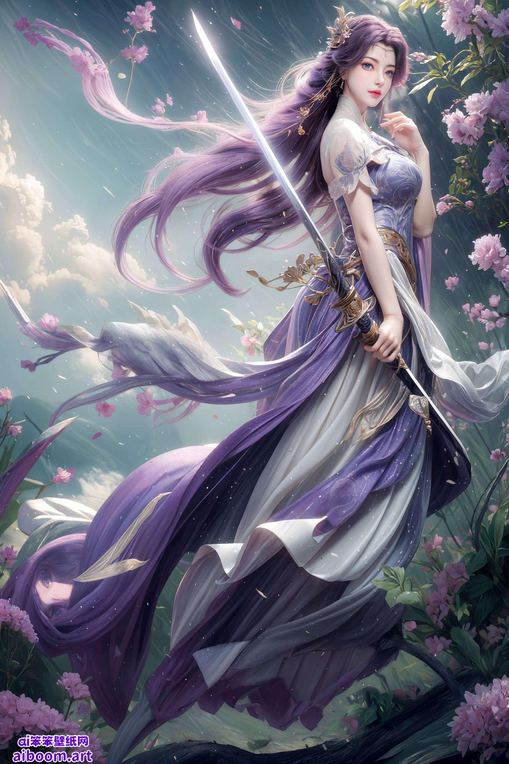 将云曦的仙气与电脑屏幕完美融合倩影如画