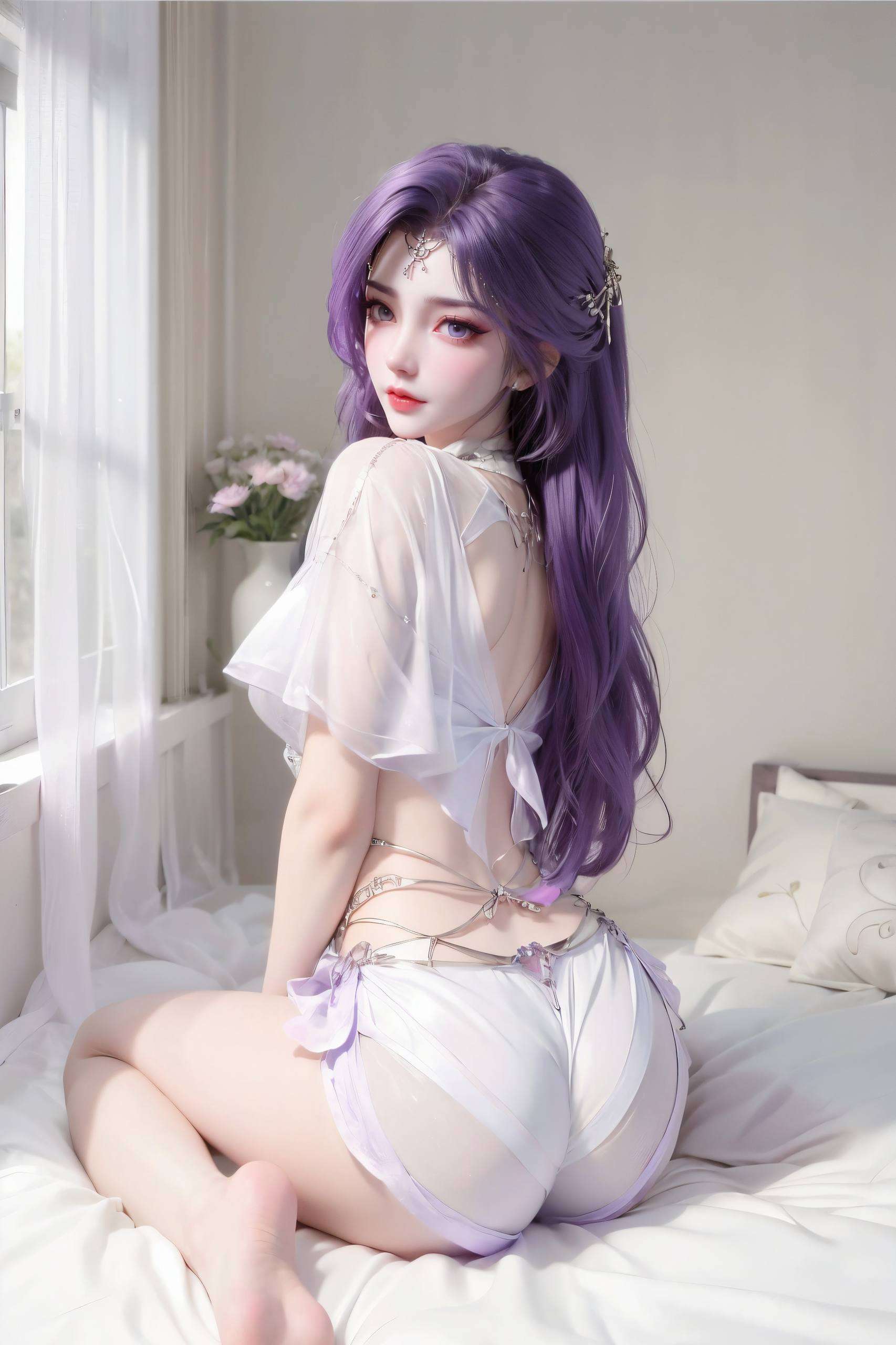 感受国风魅力带来唯美花卉与国漫美女的绝美融合