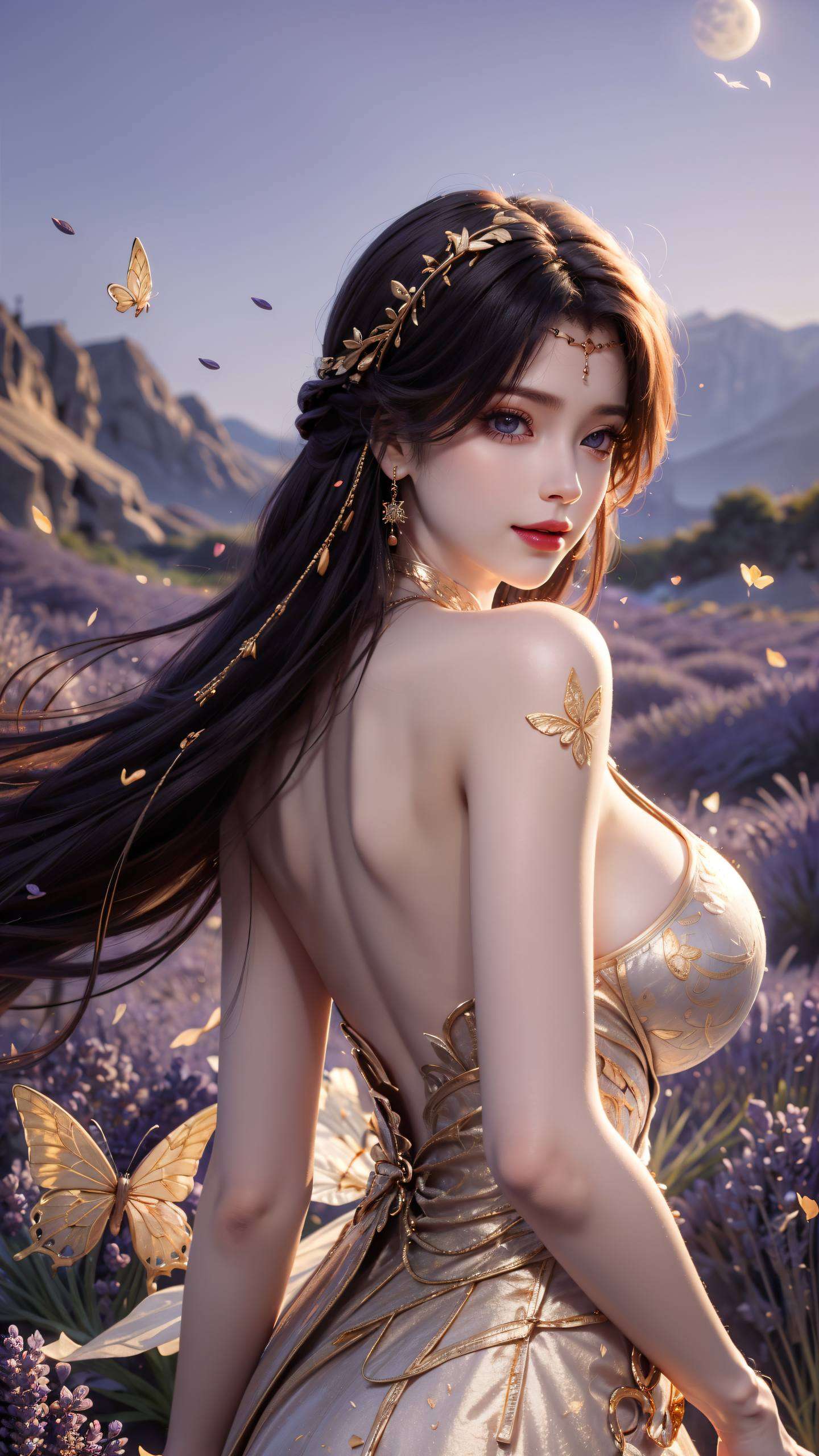 细腻笔触描绘出浩渺星空色彩斑斓如梦似幻