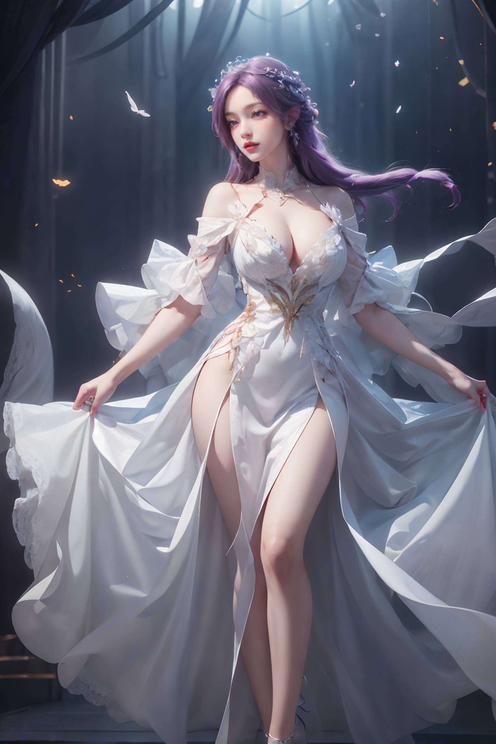 还是动态的舞姿她的每一个动作都如诗如画