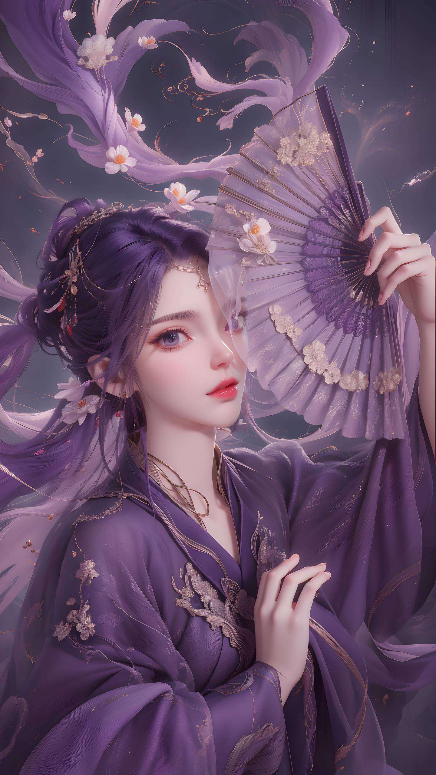 这张AI国漫壁纸立体2K高清桌面背景云曦新模型壁纸官网诚意呈现