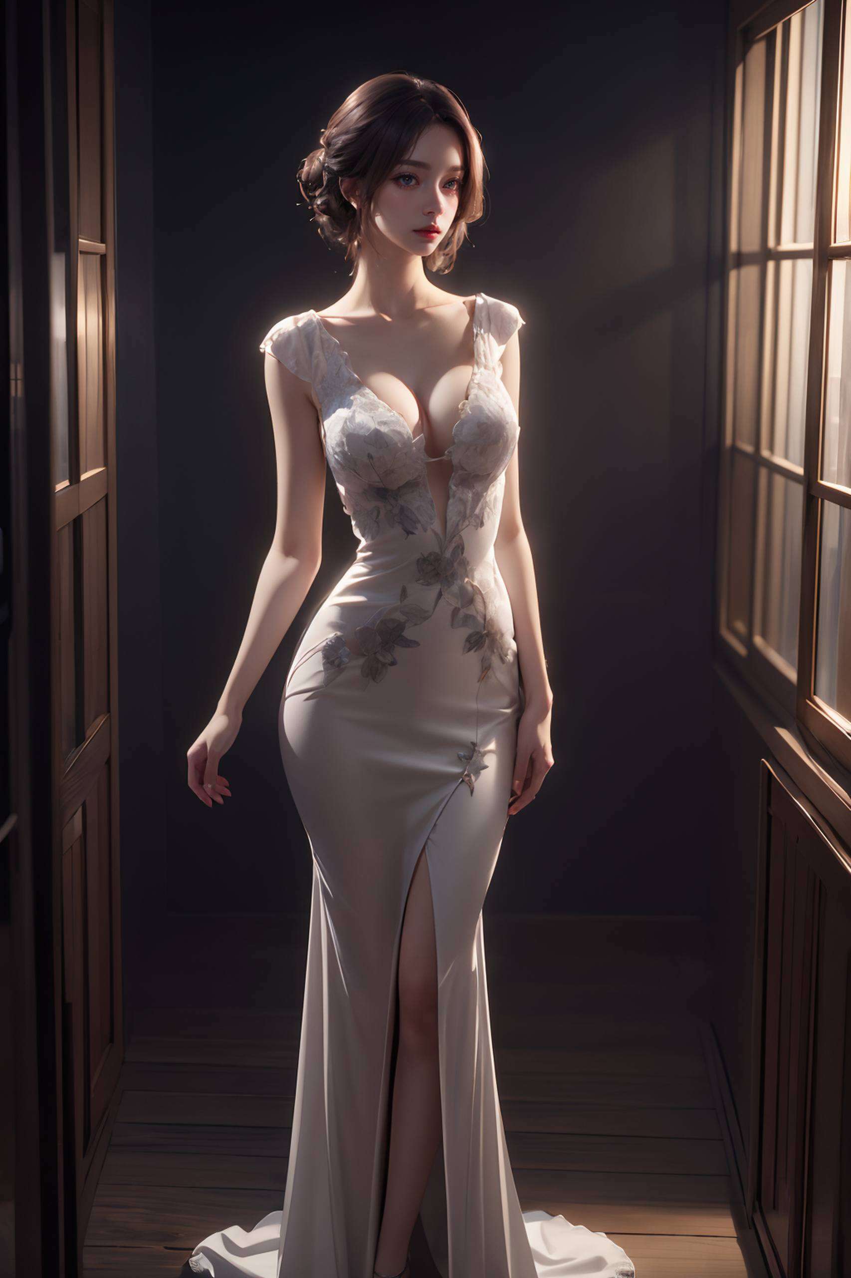 她眉眼如画竖屏设计