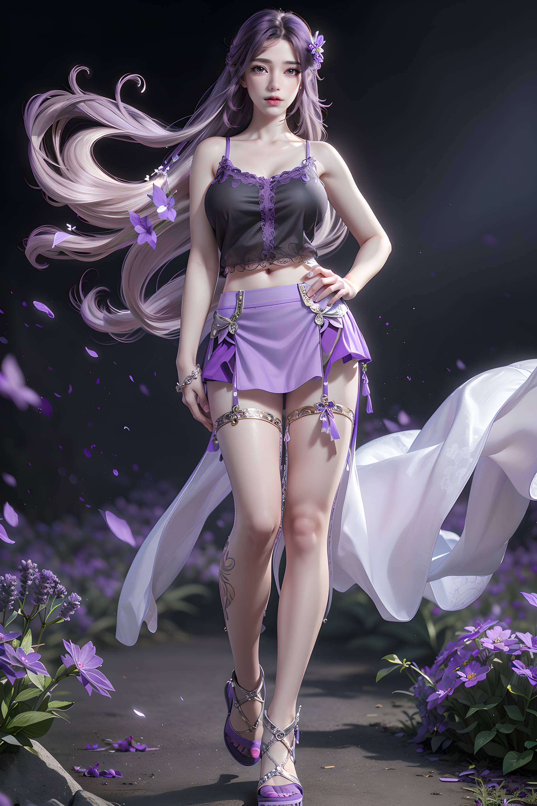 还是俏皮的动作云曦女神的魅力