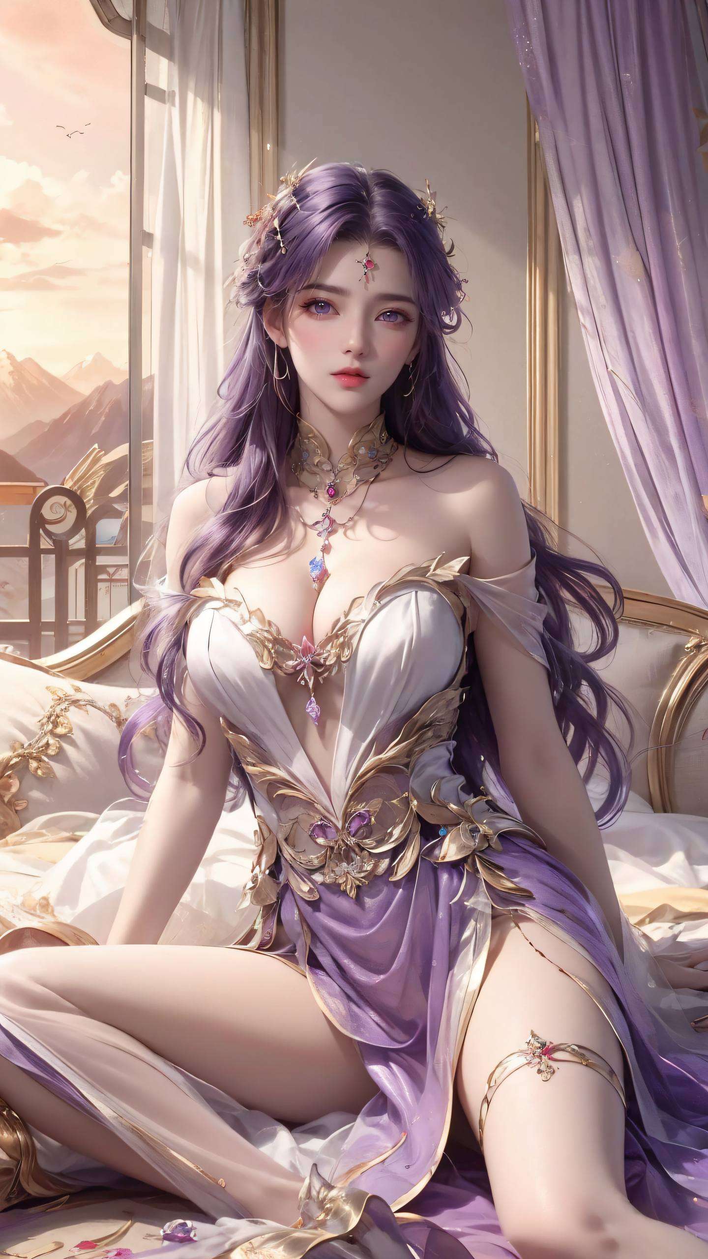 色彩鲜明全屏AI绘画动作素材