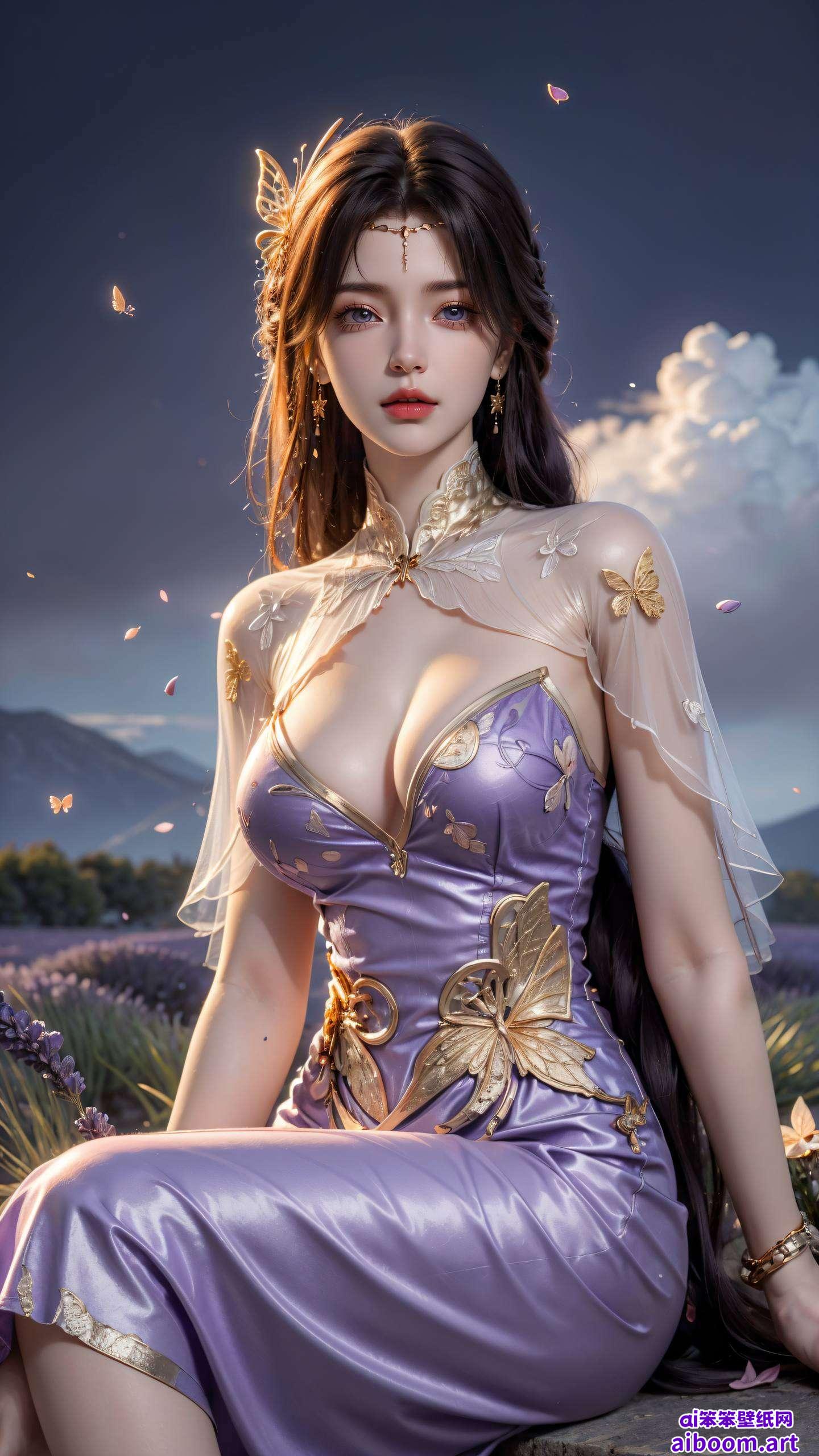 绘制完美世界AI绘画全屏素材