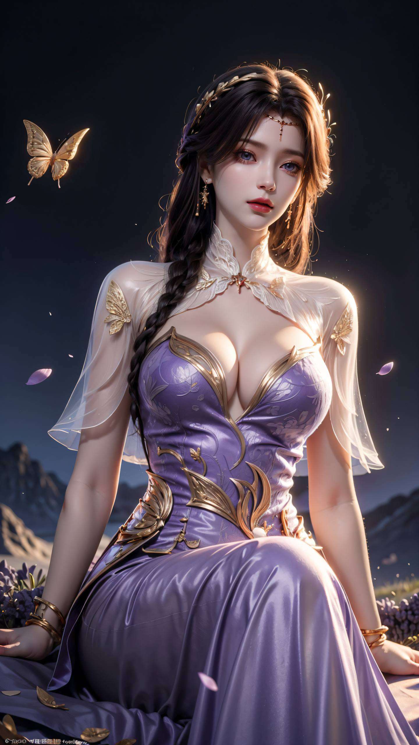 女神姿态优雅云曦神图君