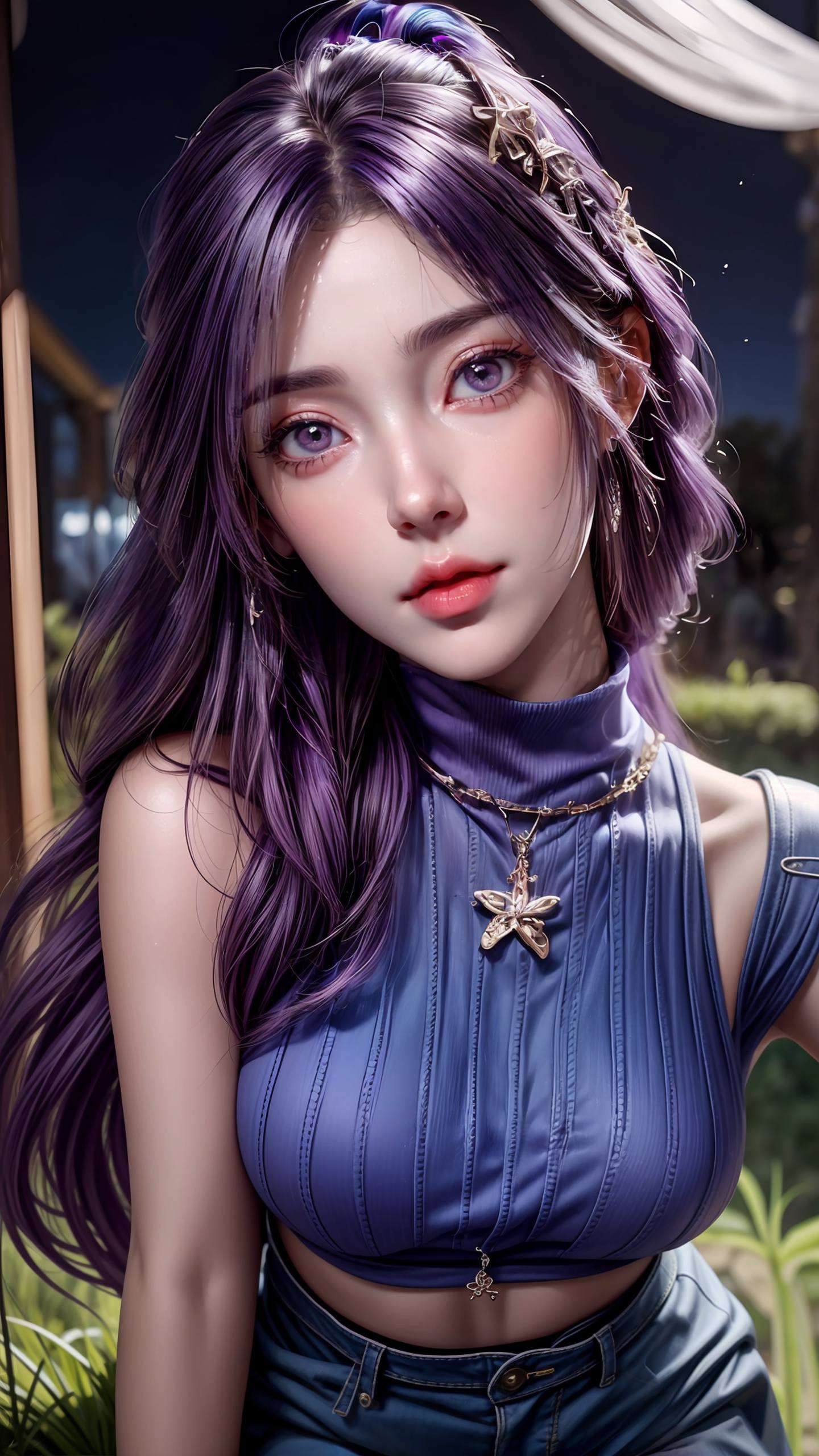 宛如穿越时空的仙子眉眼含笑